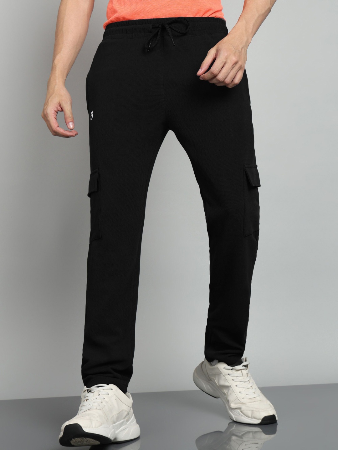 

Moda Rapido Men Mid Rise Track Pants, Black