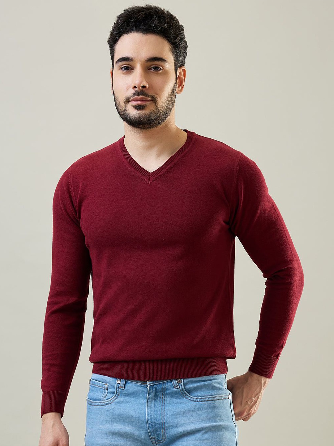 

TIM PARIS Men Pullover, Red