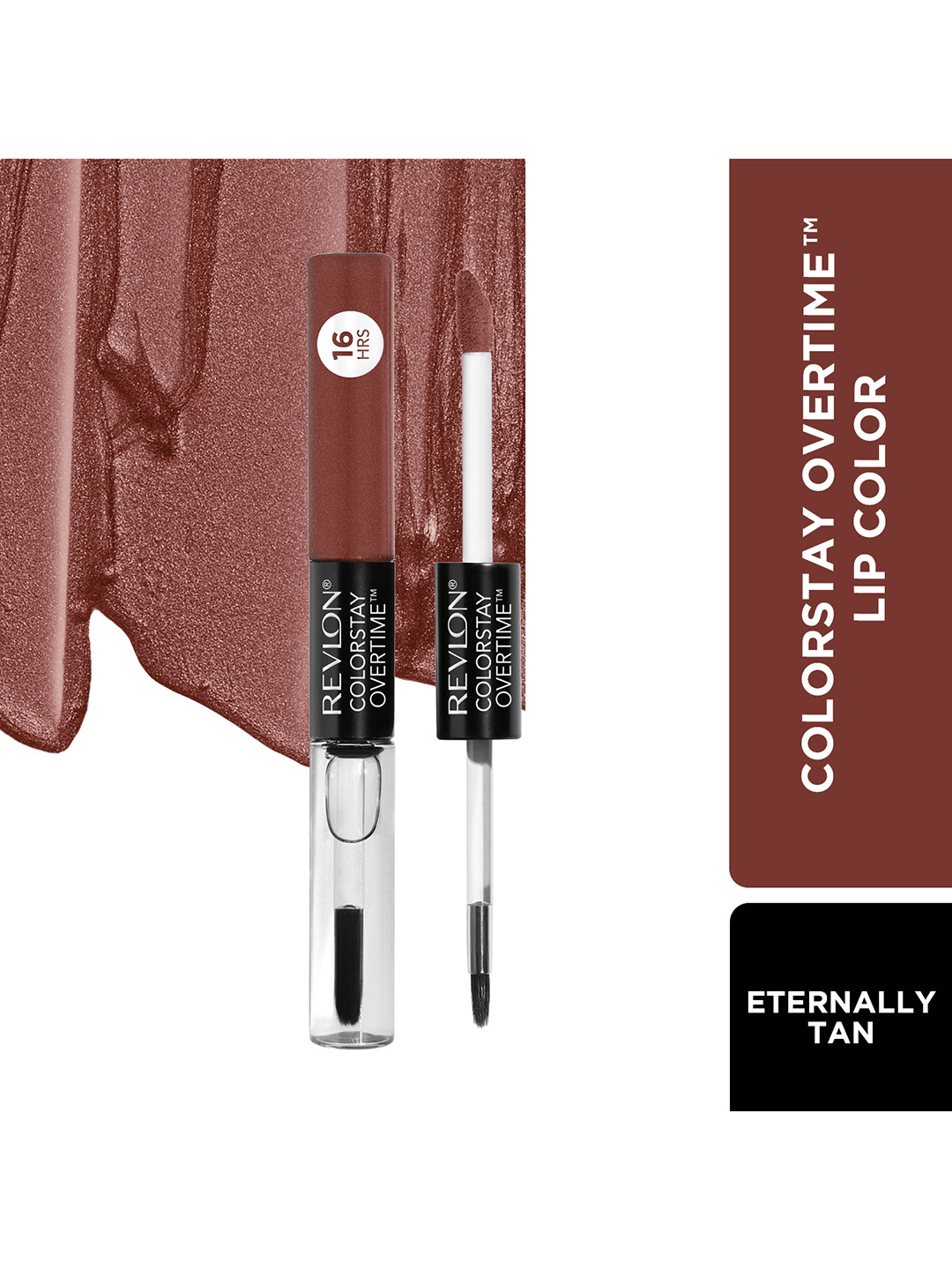 

Revlon Colorstay Overtime 16 Hrs Longwear Lip Color - Eternally Tan 340, Brown