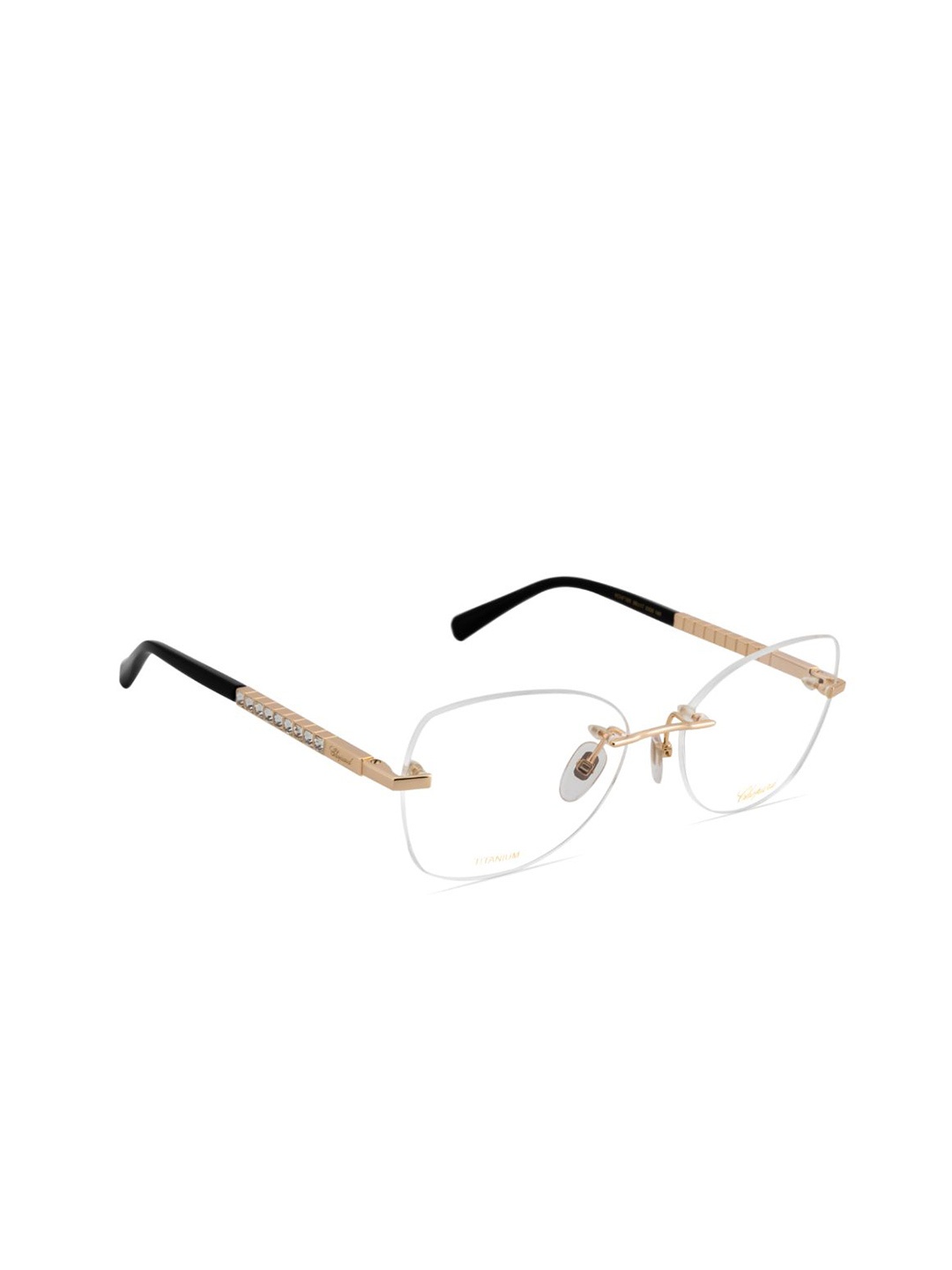 

Chopard Women Rimless Butterfly Frames, Gold