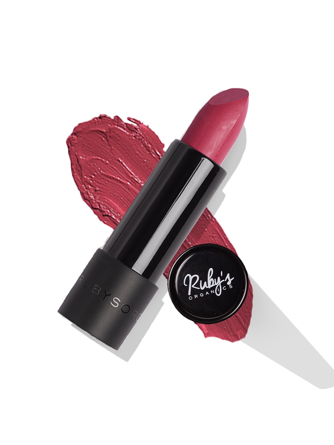 

Ruby's Organics Semi-Matte Long Lasting Lipstick - 3.7g - Rhubarb, Pink