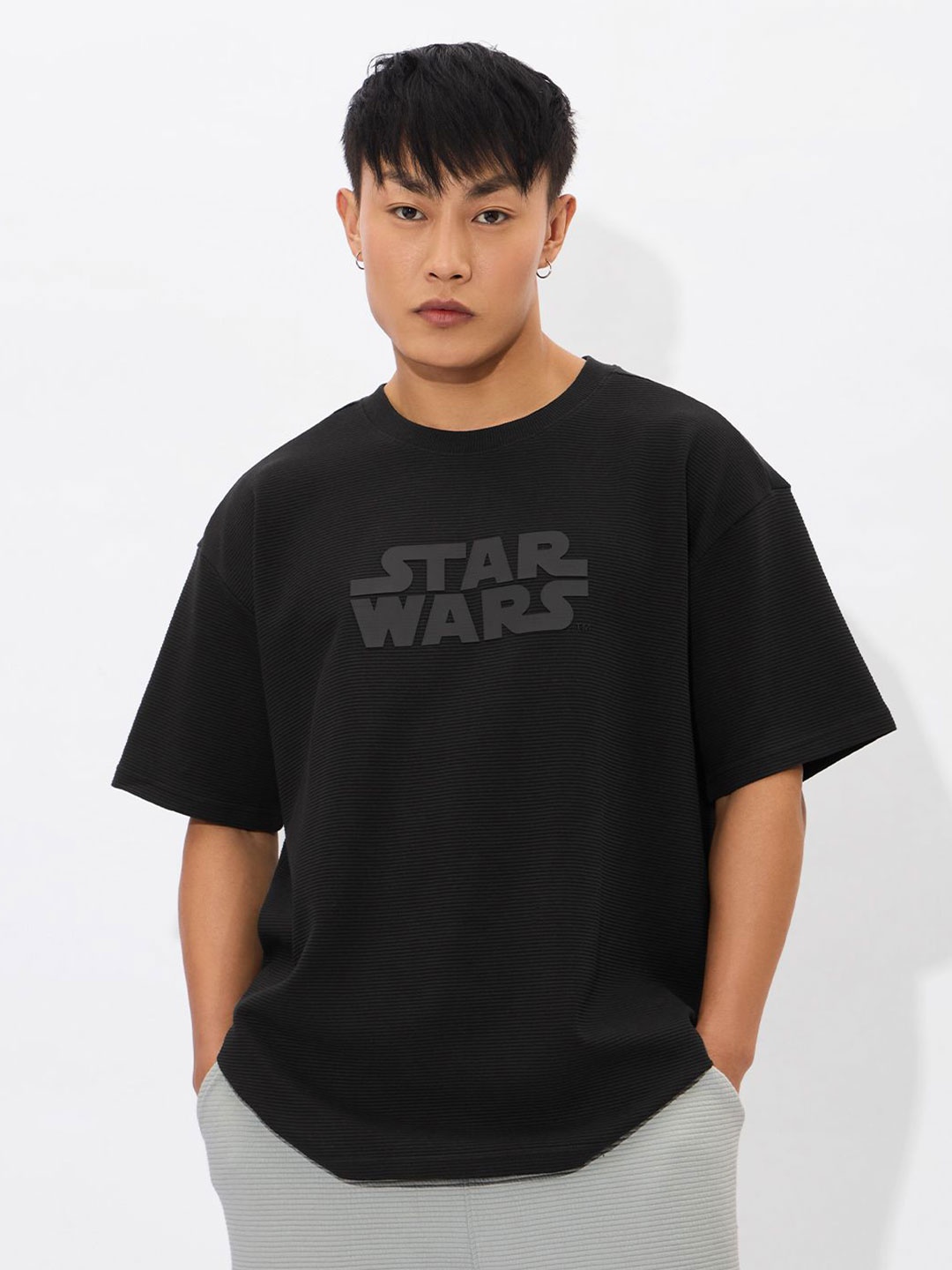 

The Souled Store Men Star Wars Printed T-shirt, Black