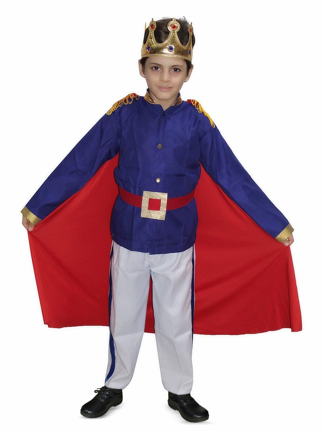 

Kaku Fancy dresses Boys Fairytale Prince Charming Costume Shirt With Trouser & Cape, Blue