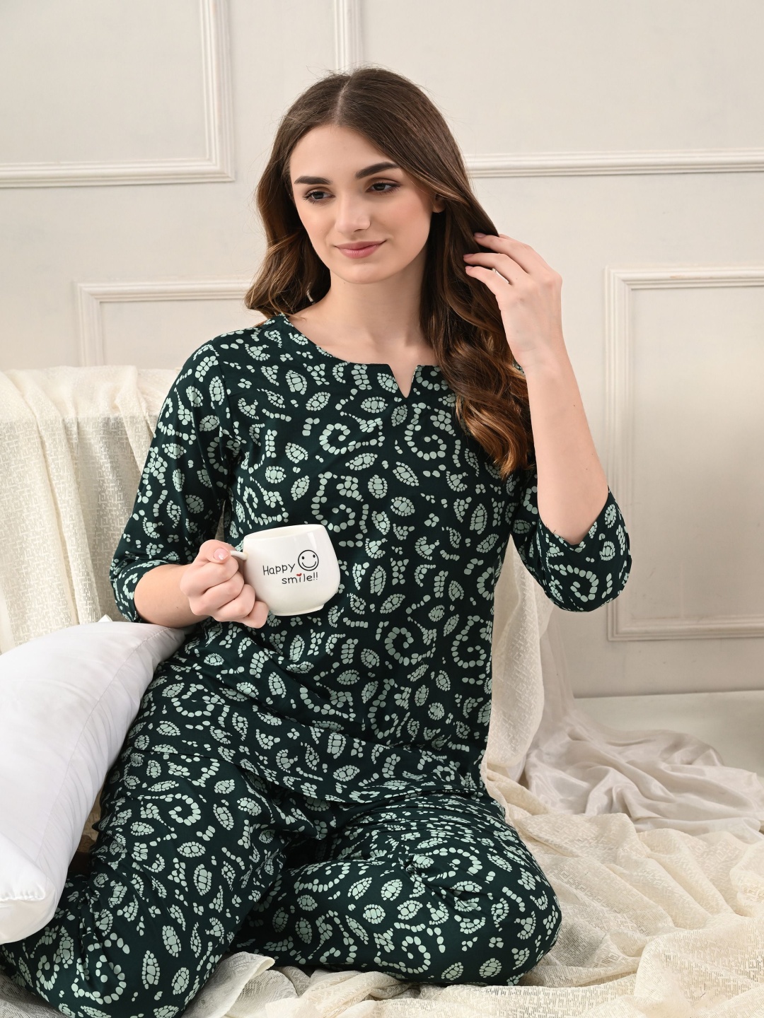 

Dreambe Women Night suit, Green