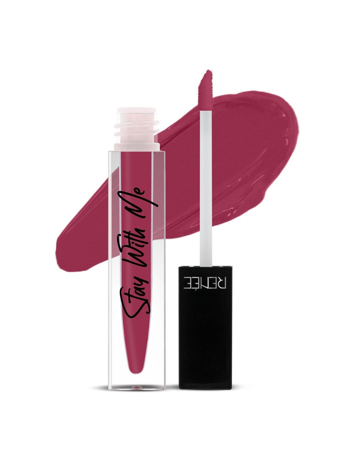 

Renee Stay With Me Non Transfer Matte Liquid Lipstick with Vitamin E 5ml- Dose Of Rose, Pink