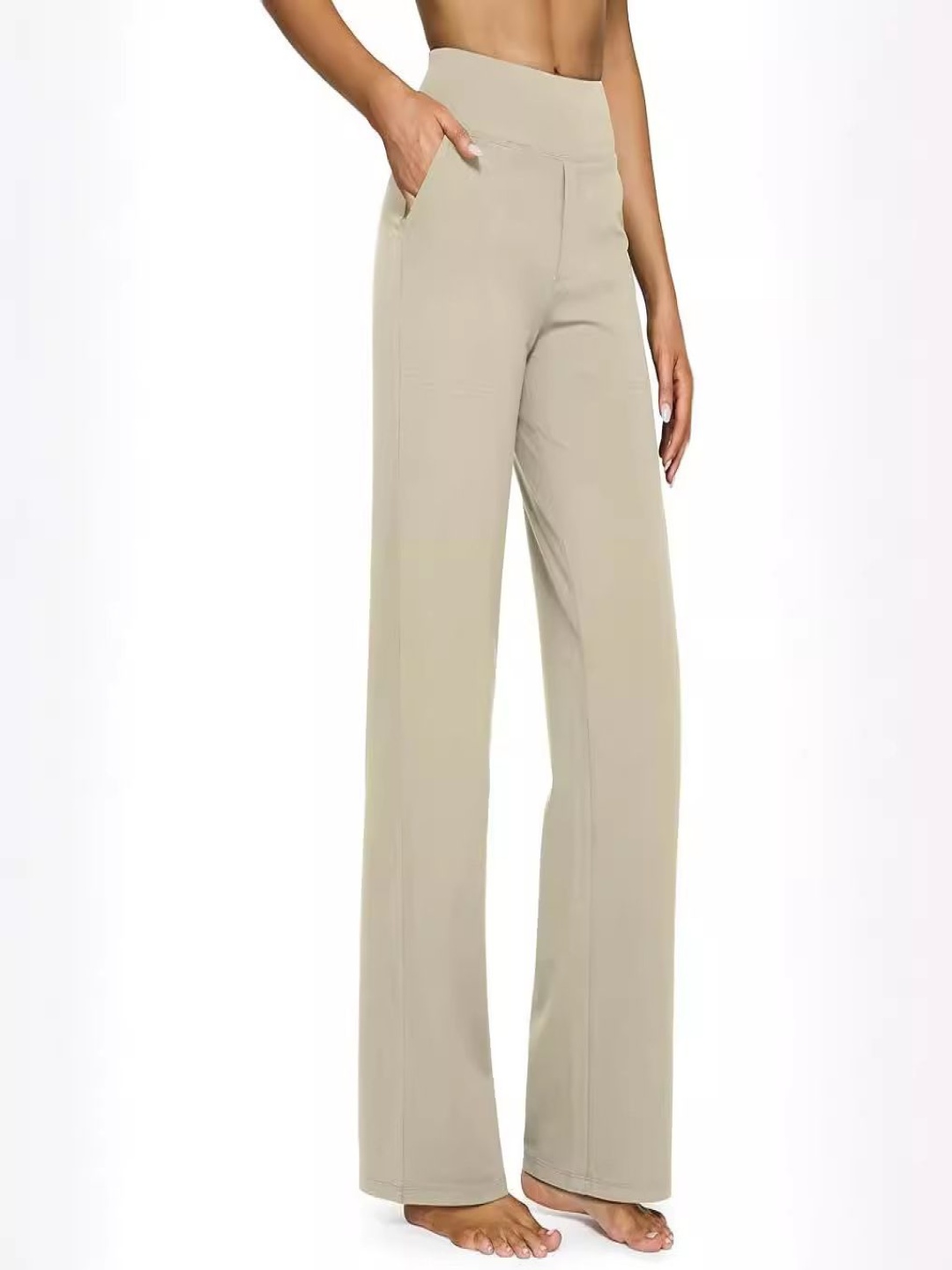 

StyleCast Women Mid-Rise Trousers, Beige