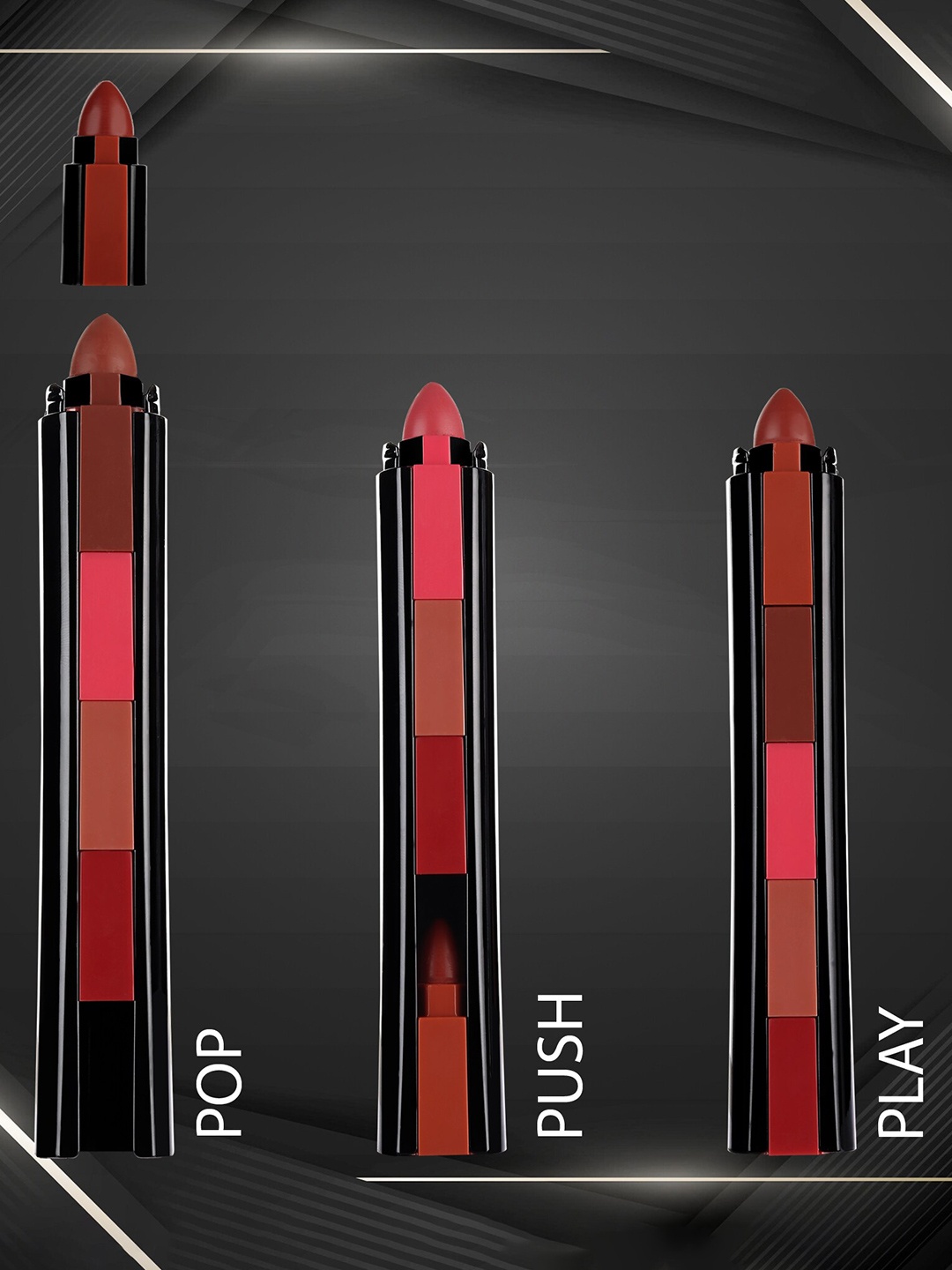 

Ronzille 5 in 1 Lipstick - 2g - Shade A, Multi