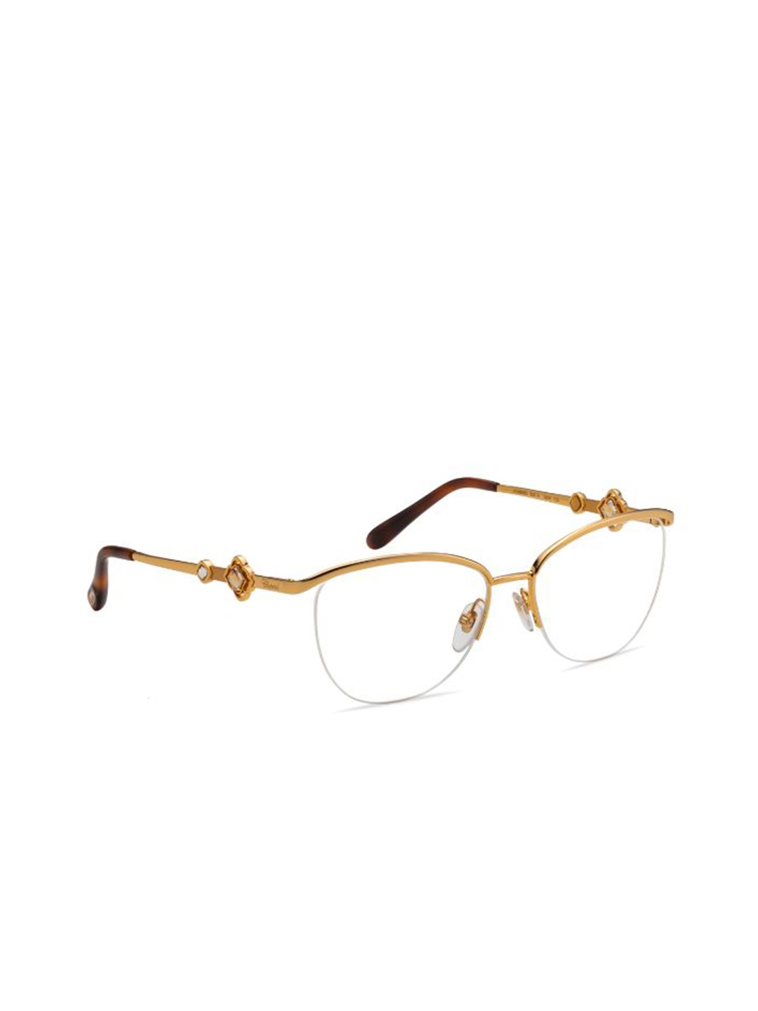 

Chopard Women Half Rim Oval Frames, Gold