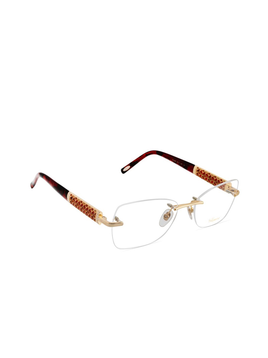 

Chopard Women Rimless Square Frames, Gold