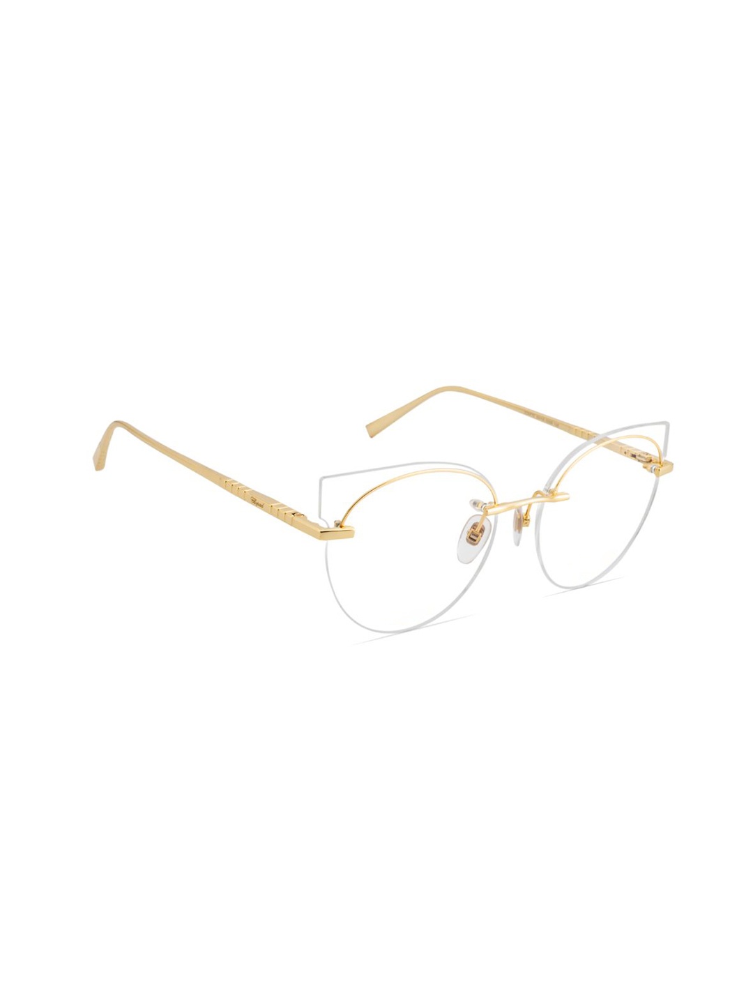 

Chopard Women Half Rim Cateye Frames, Gold