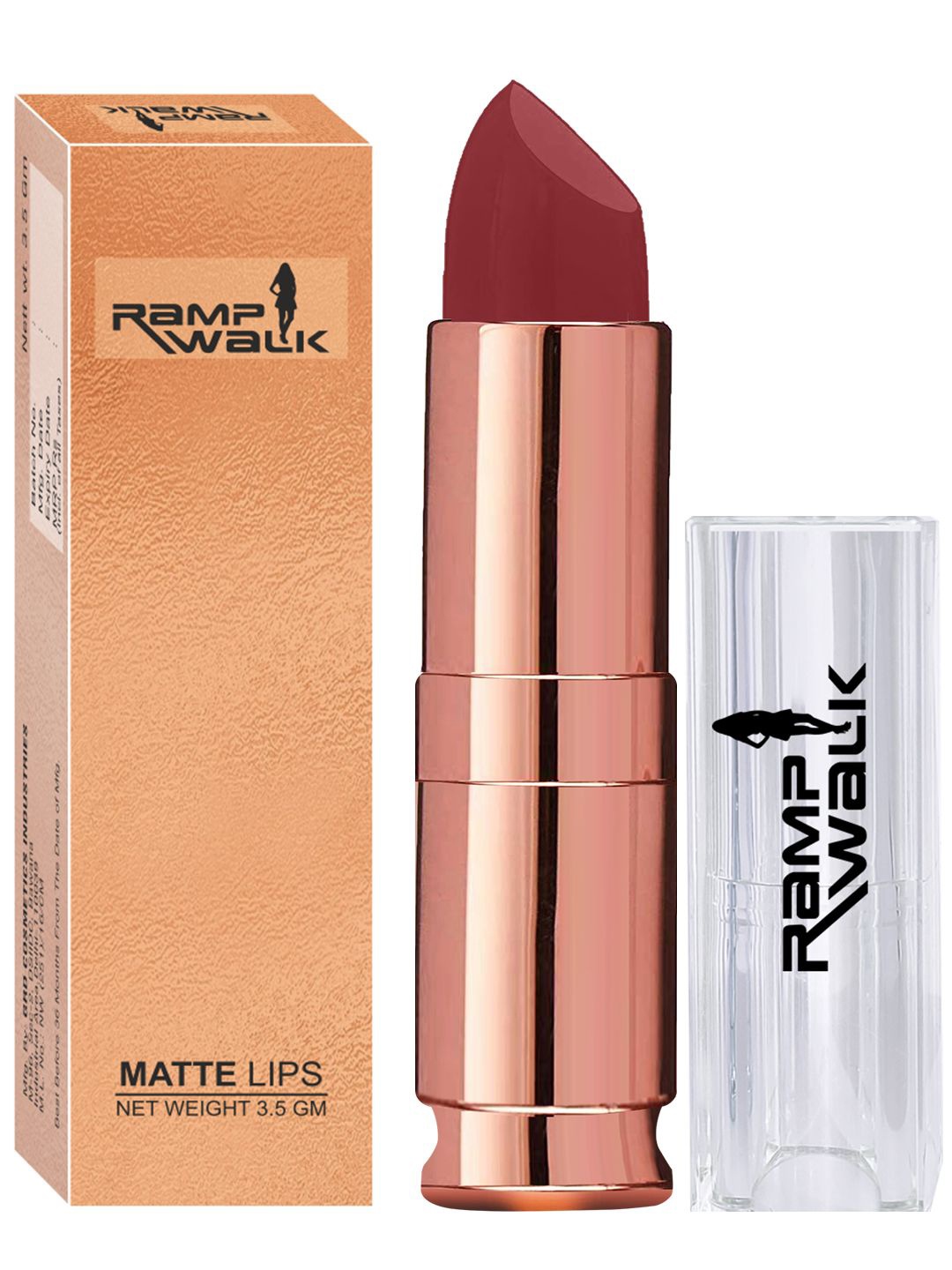 

Ramp Walk Matte Lips Lipstick With Shea Butter Jojoba Oil & Vitamin E 3.5g - Maroon 96