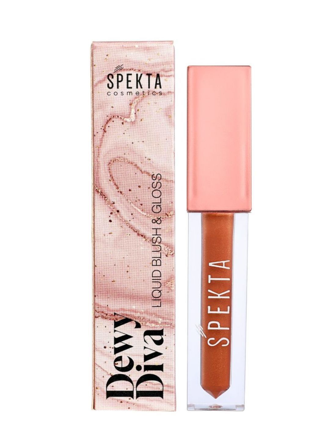 

Spekta Dewy Diva 3-In-1 Liquid Blush & Gloss - 4.2ml - Coco Bean 302, Pink