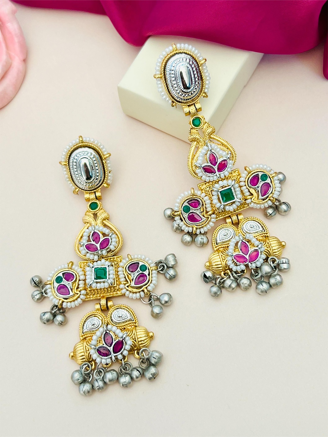 

ABDESIGNS Enchanting Gold-Plated Classic Drop Earrings
