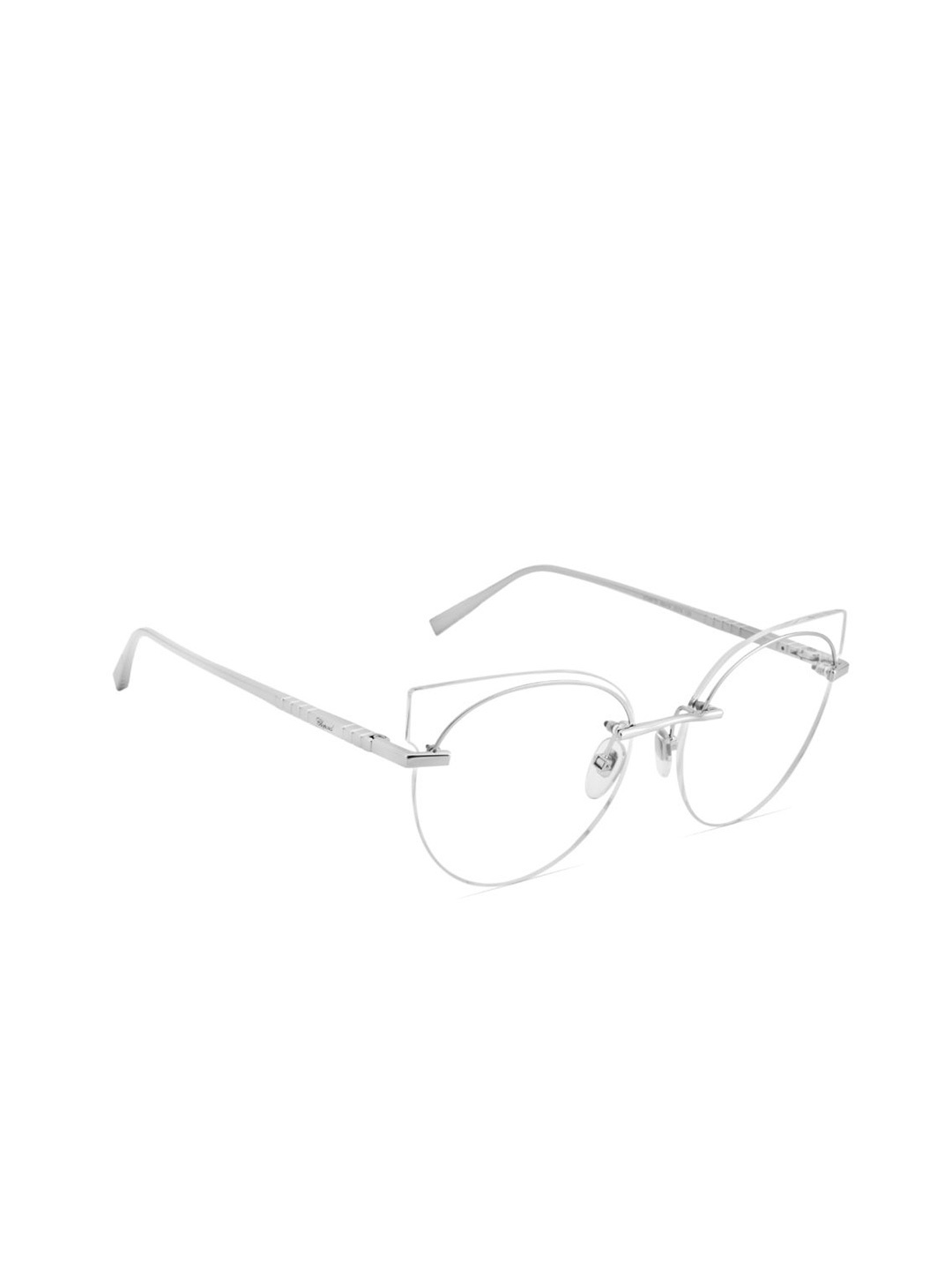 

Chopard Women Half Rim Cateye Frames, Silver