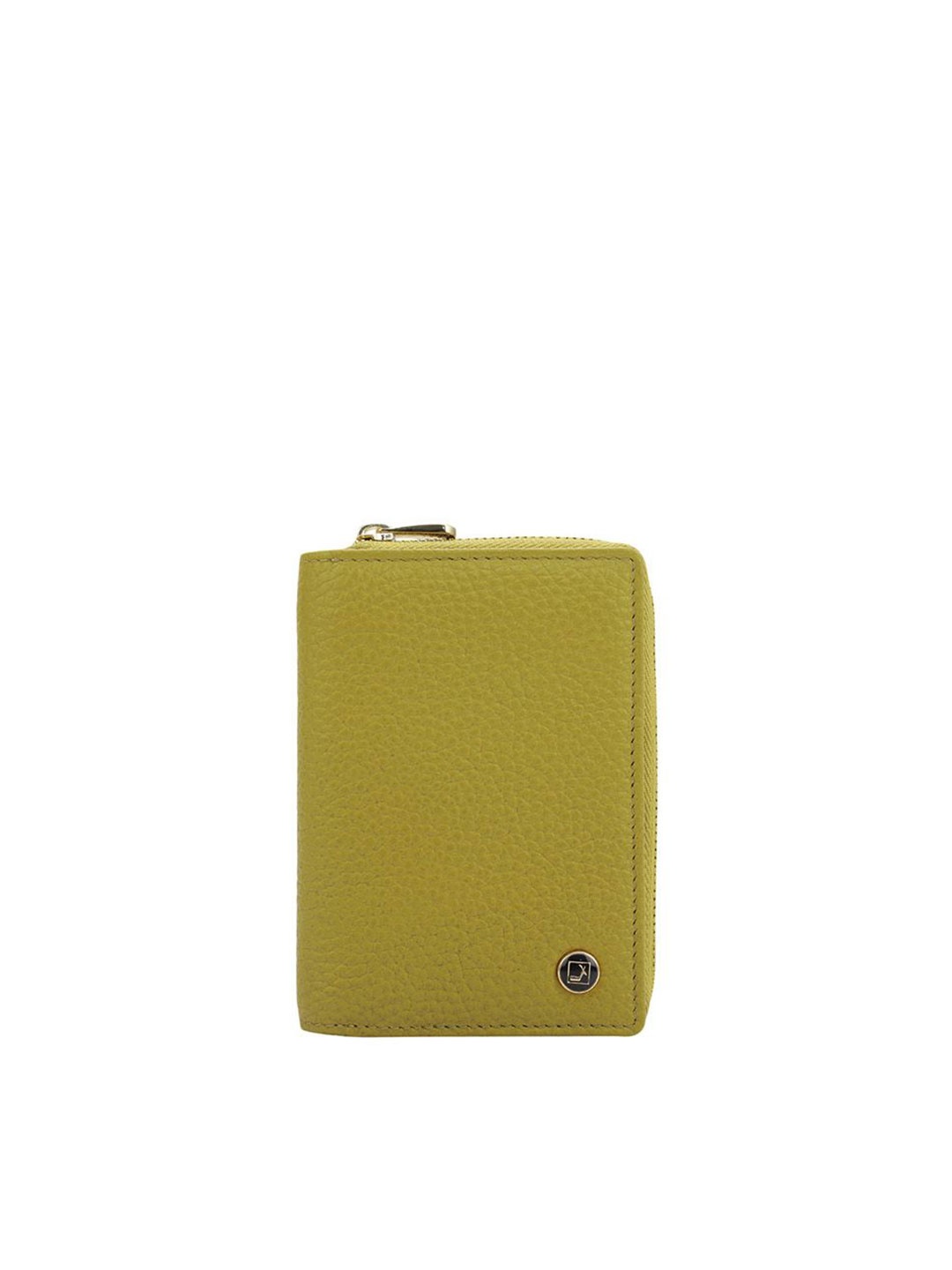 

Da Milano Women Textured Leather Two Fold Wallet, Green