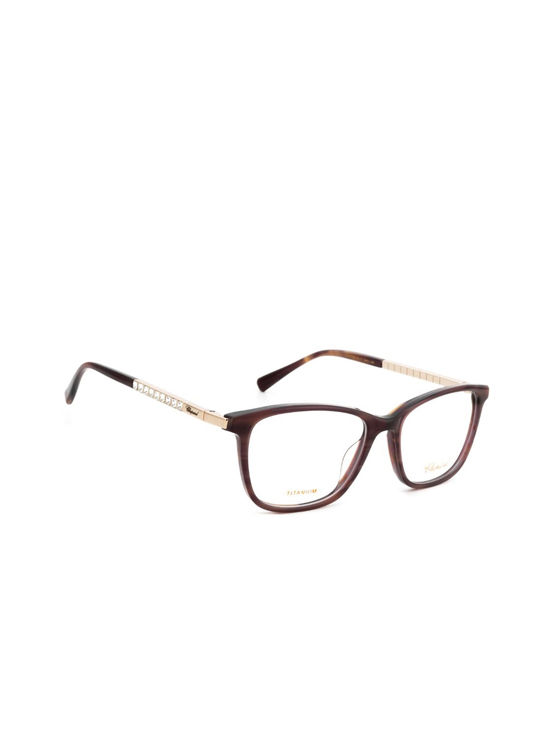 

Chopard Women Full Rim Square Frames, Brown