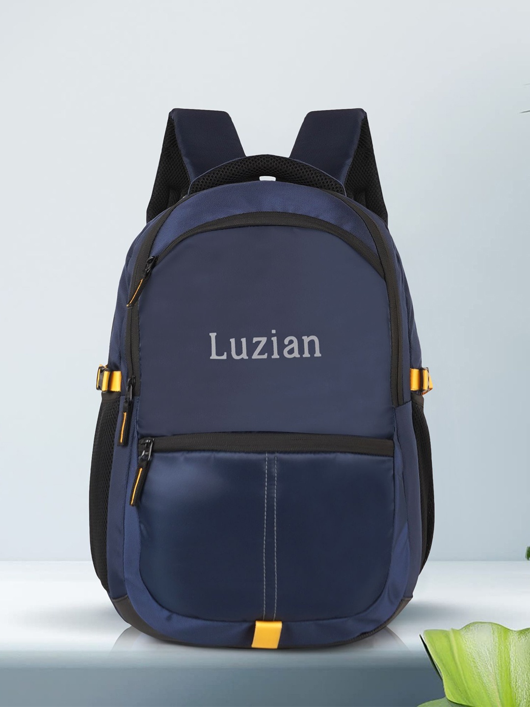 

Luzian Men Backpack with USB Charging Port, Navy blue
