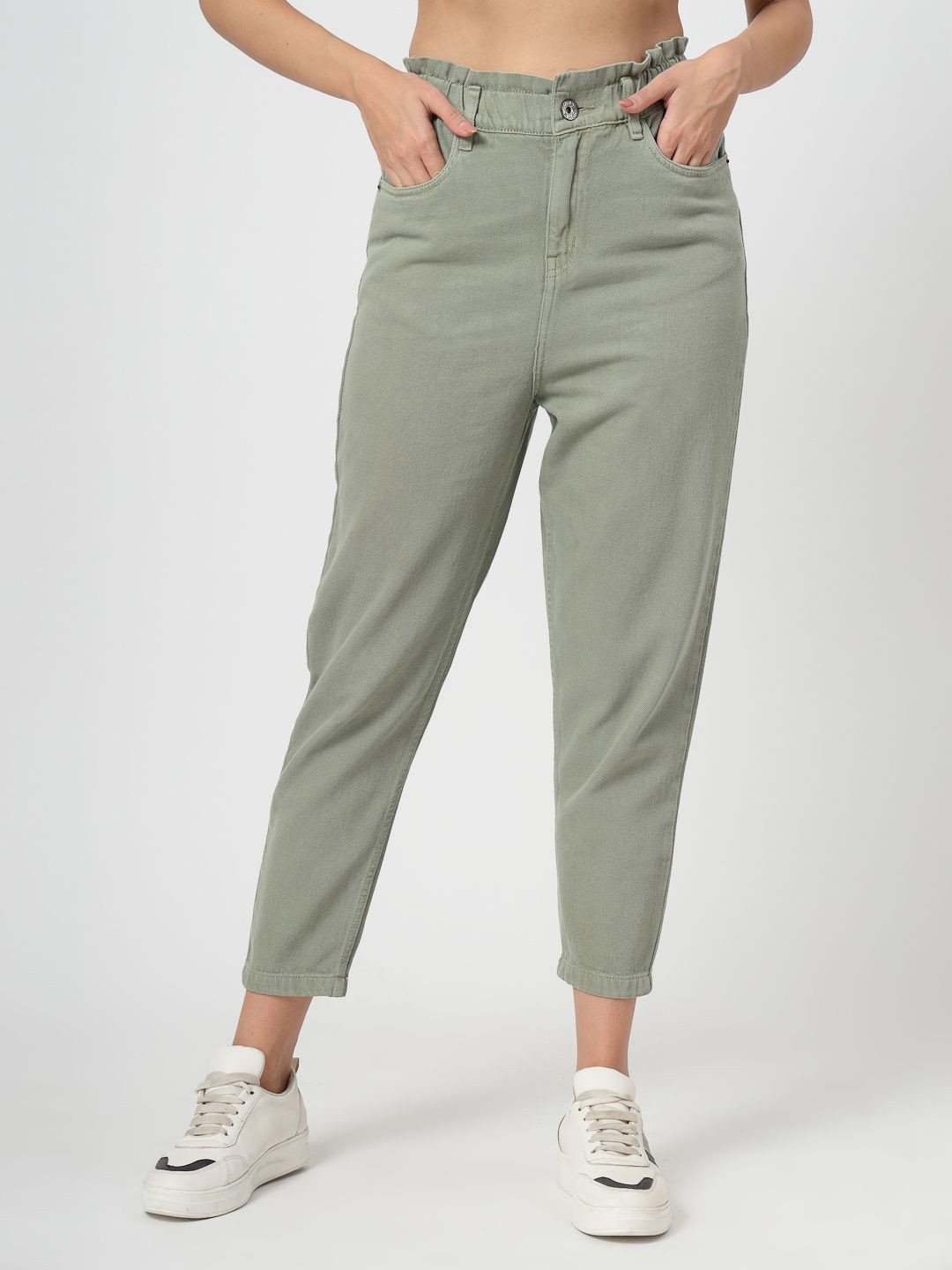 

COSMIC Women High-Rise Jeans, Green