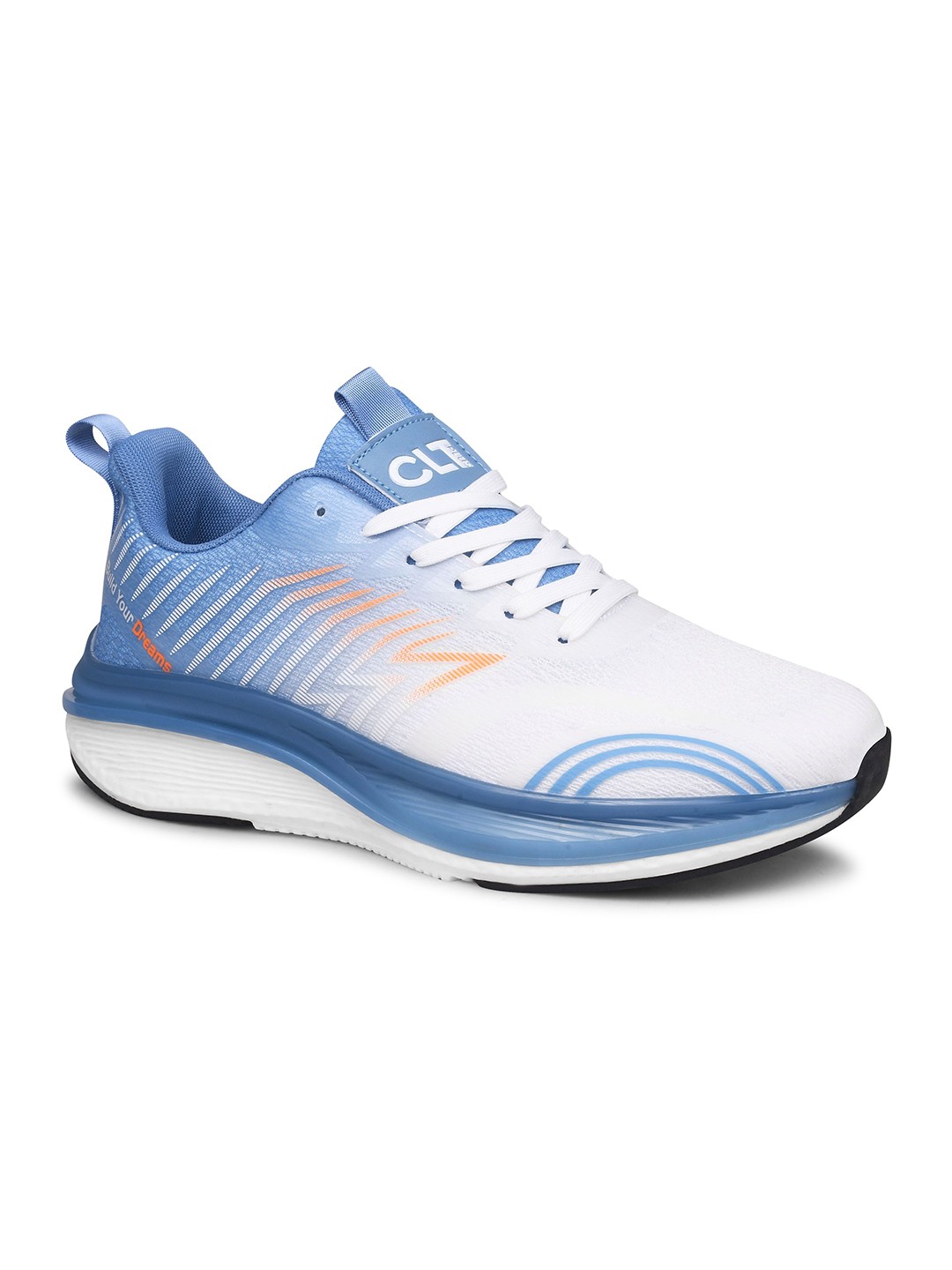 

Calcetto Men Mesh Running Non-Marking Shoes, White
