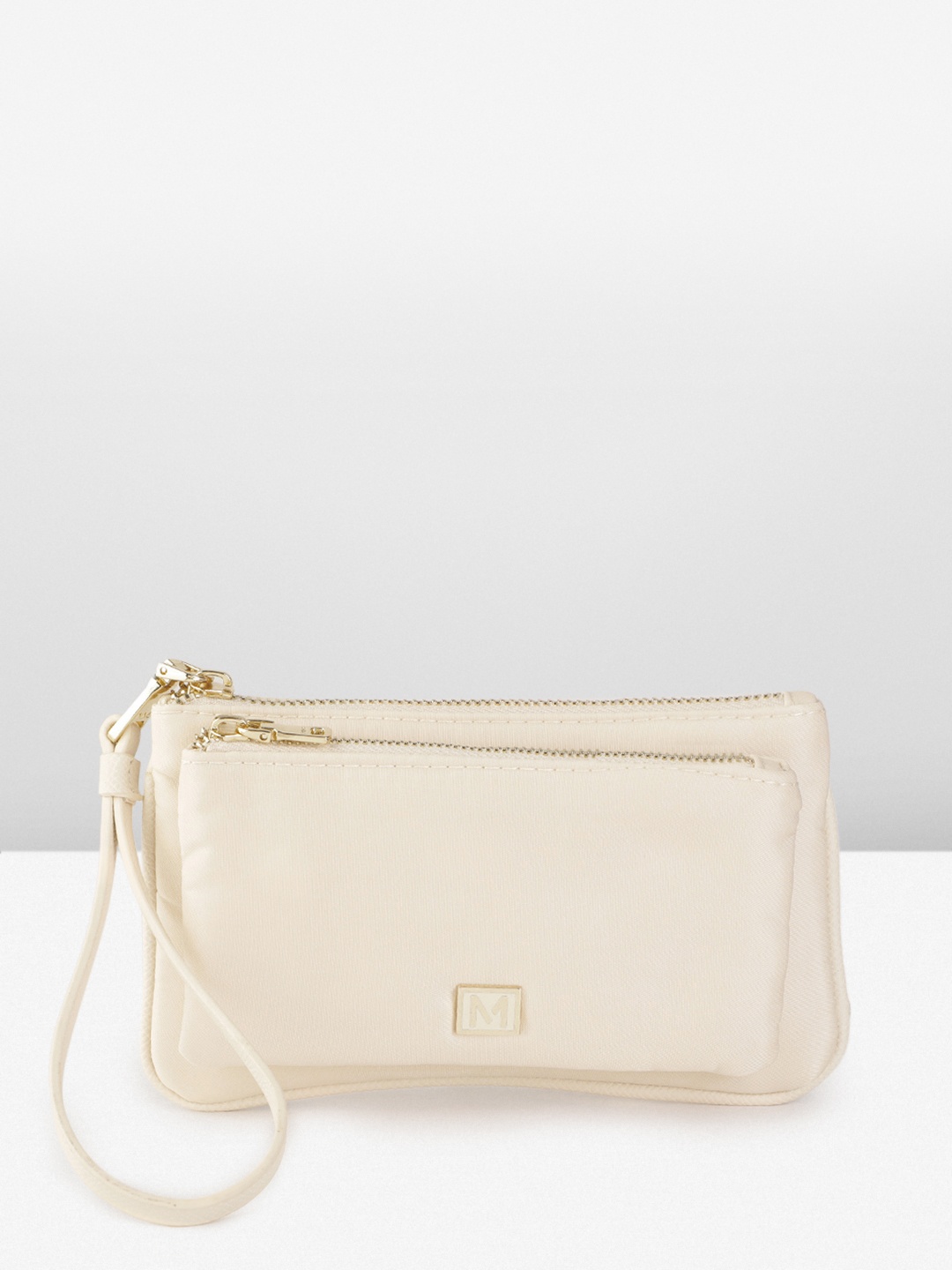

MANGO Women Zip Around Wallet, Off white