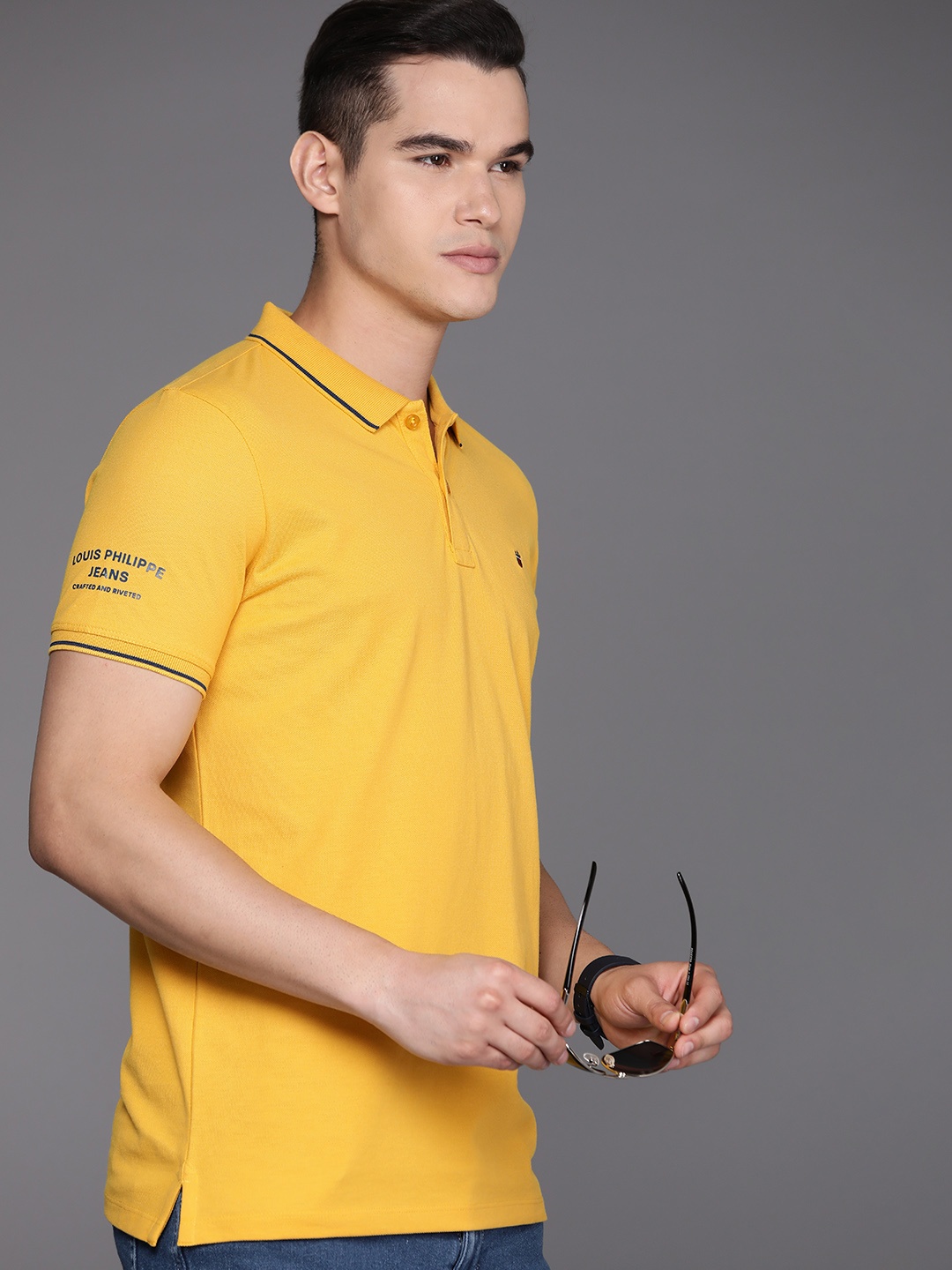 

Louis Philippe Jeans Polo Collar Slim Fit T-shirt, Transparent