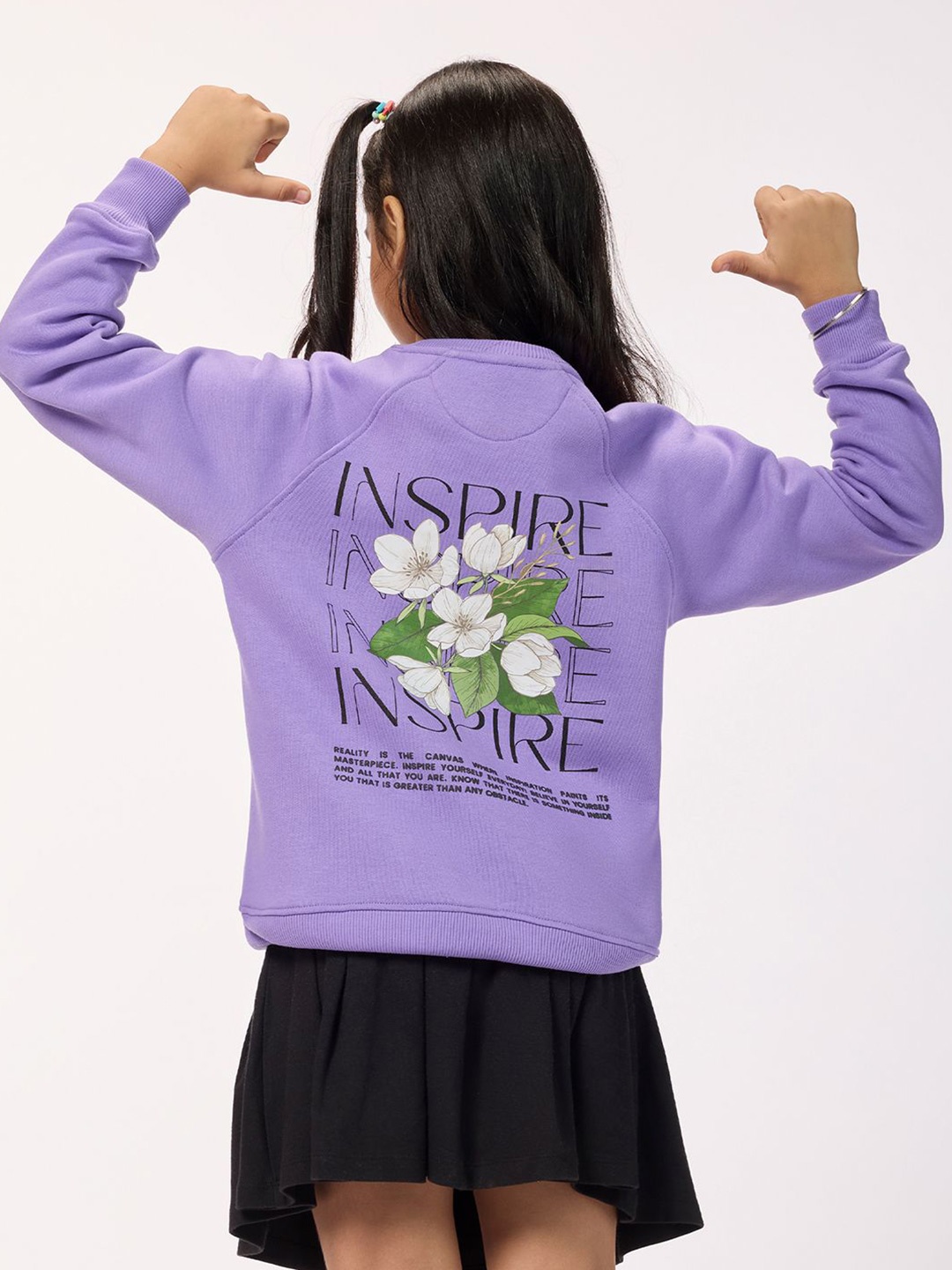 

Bombay High Girls Round Neck Sweatshirt, Lavender