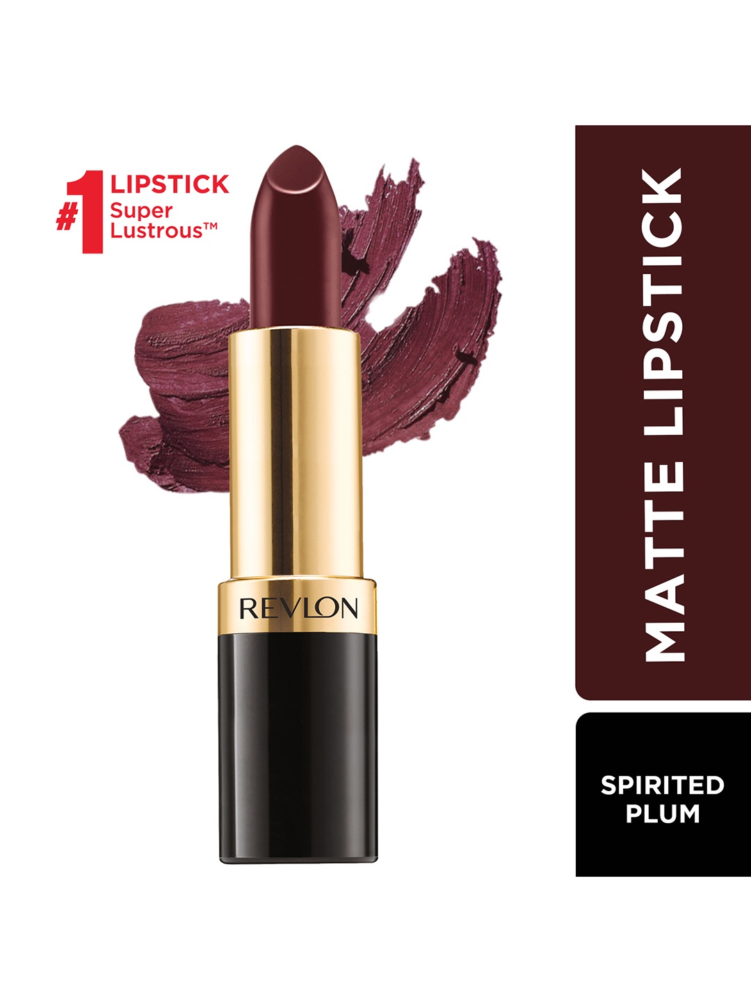 

Revlon Super Lustrous Matte Lipstick - Spirited Plum 434, Burgundy