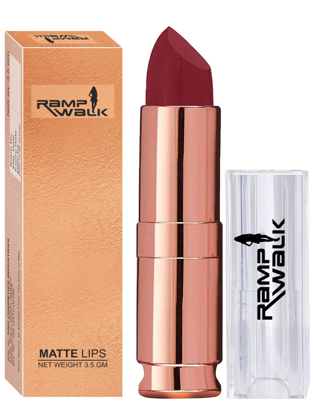 

Ramp Walk Matte Lips Lipstick With Jojoba Oil 3.5g - Dark Maroon 95