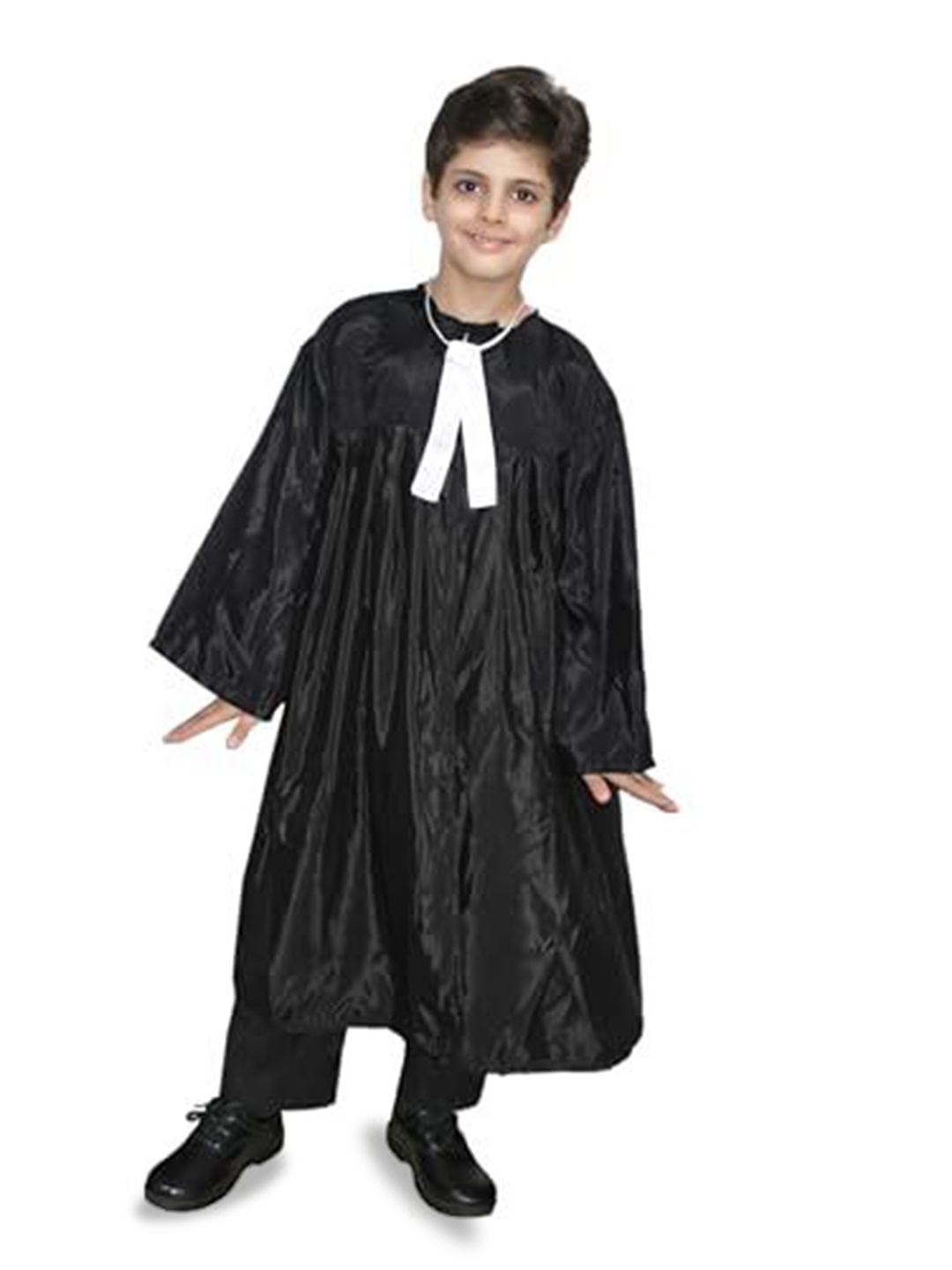 

Kaku Fancy Dresses Kids Our Community Helper Lawyer Costume Coat With Tie, Black