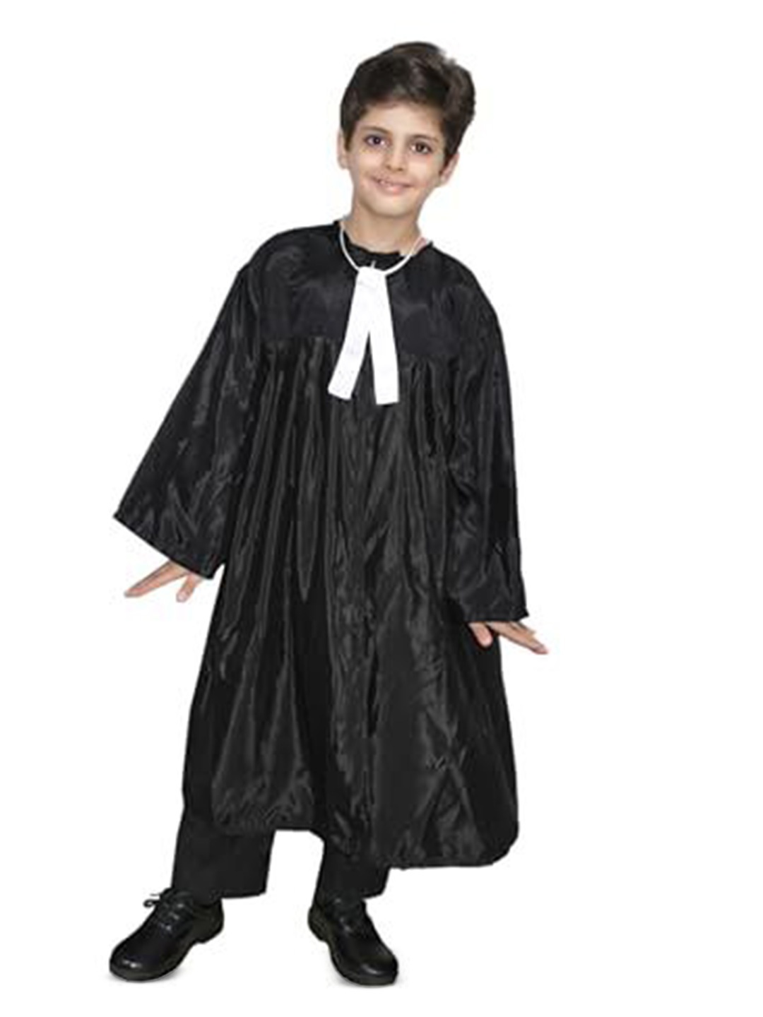 

Kaku Fancy Dresses Kids Our Community Helper Lawyer Costume Coat With Tie, Black