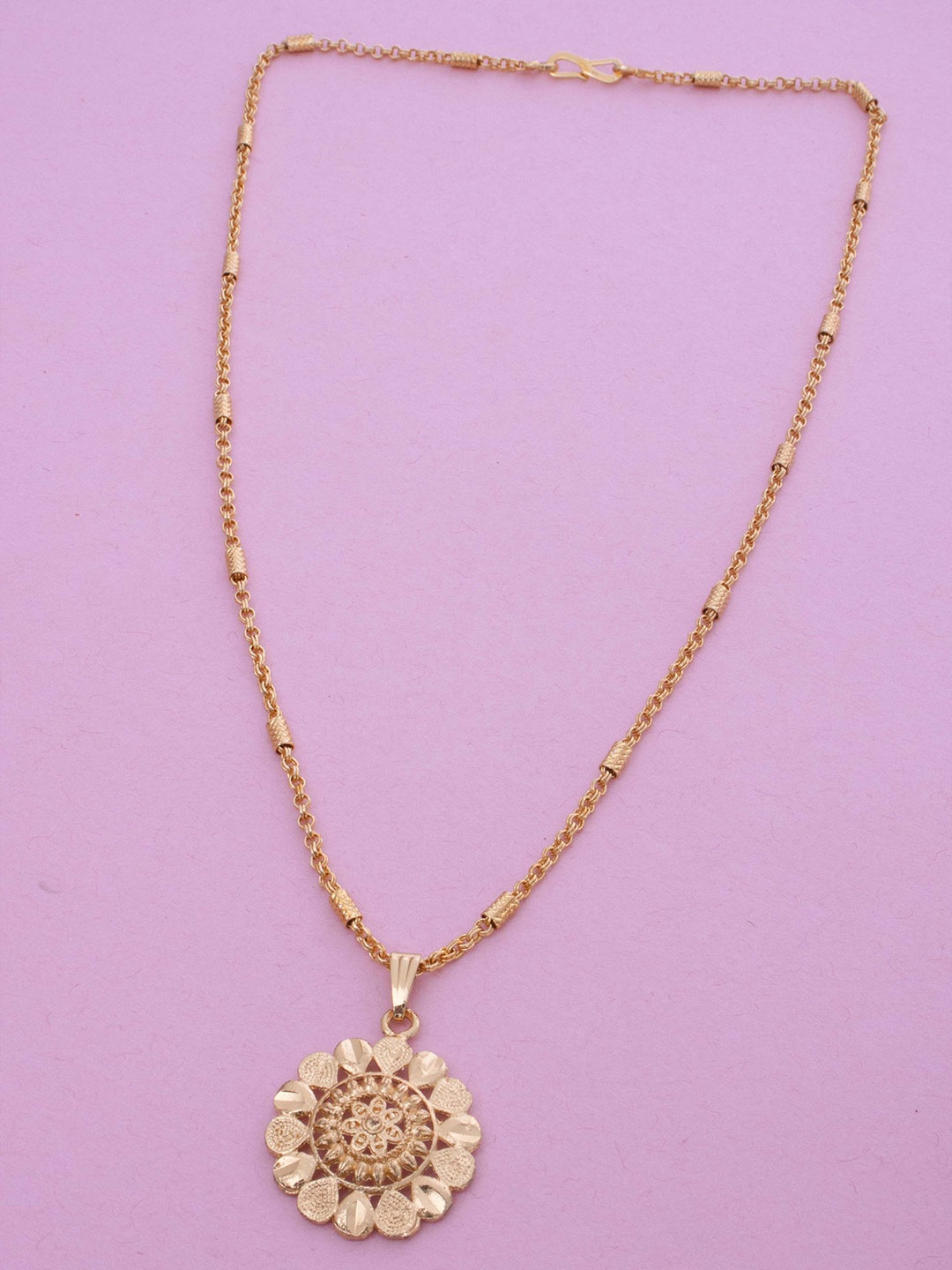 

Ramdev Art Fashion Jwellery Gold-Plated Pendant With Chain