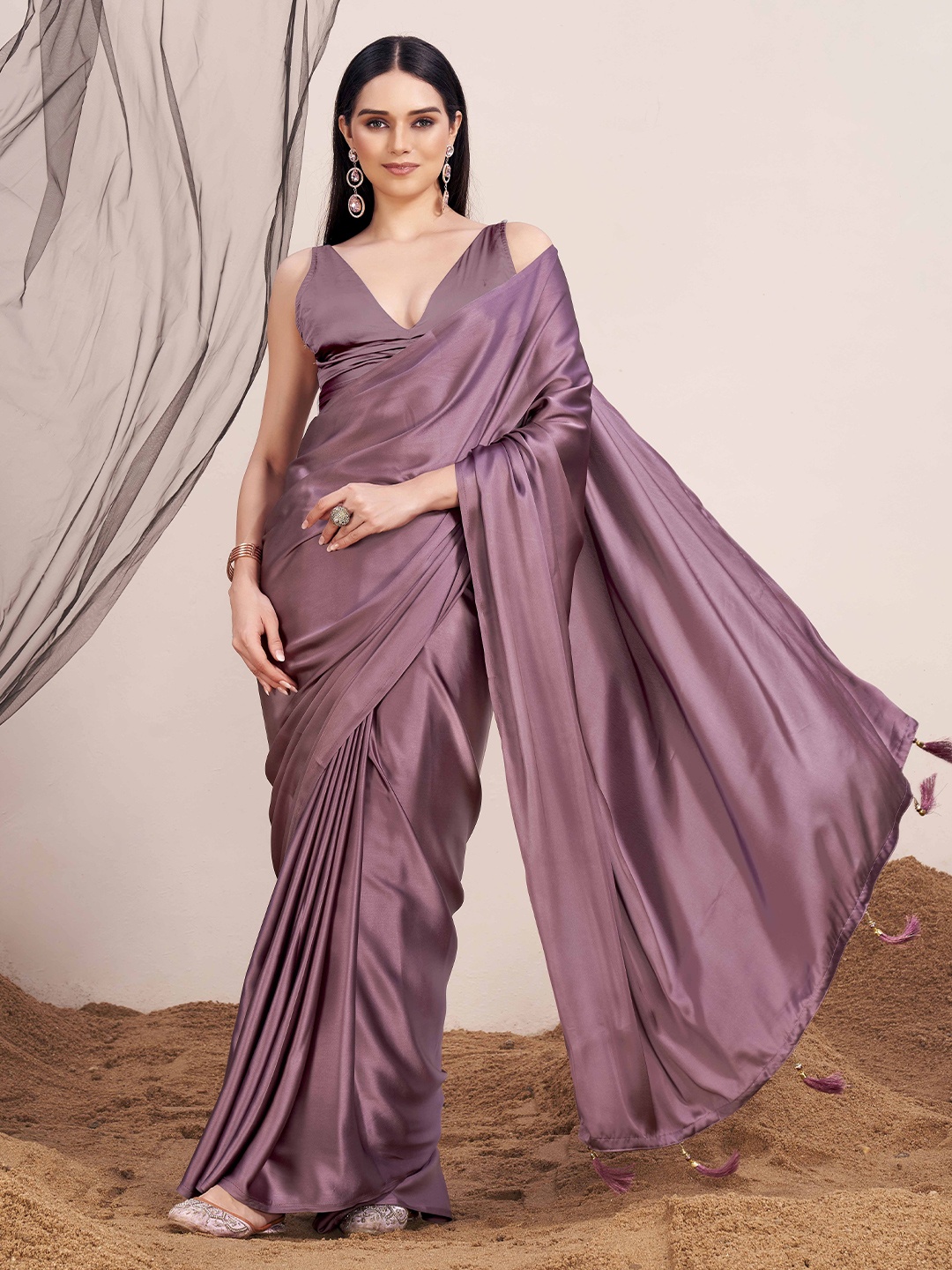 

Tikhi Imli Satin Saree, Metallic