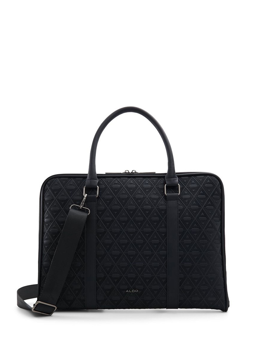 

ALDO Men Textured Laptop Bag, Black
