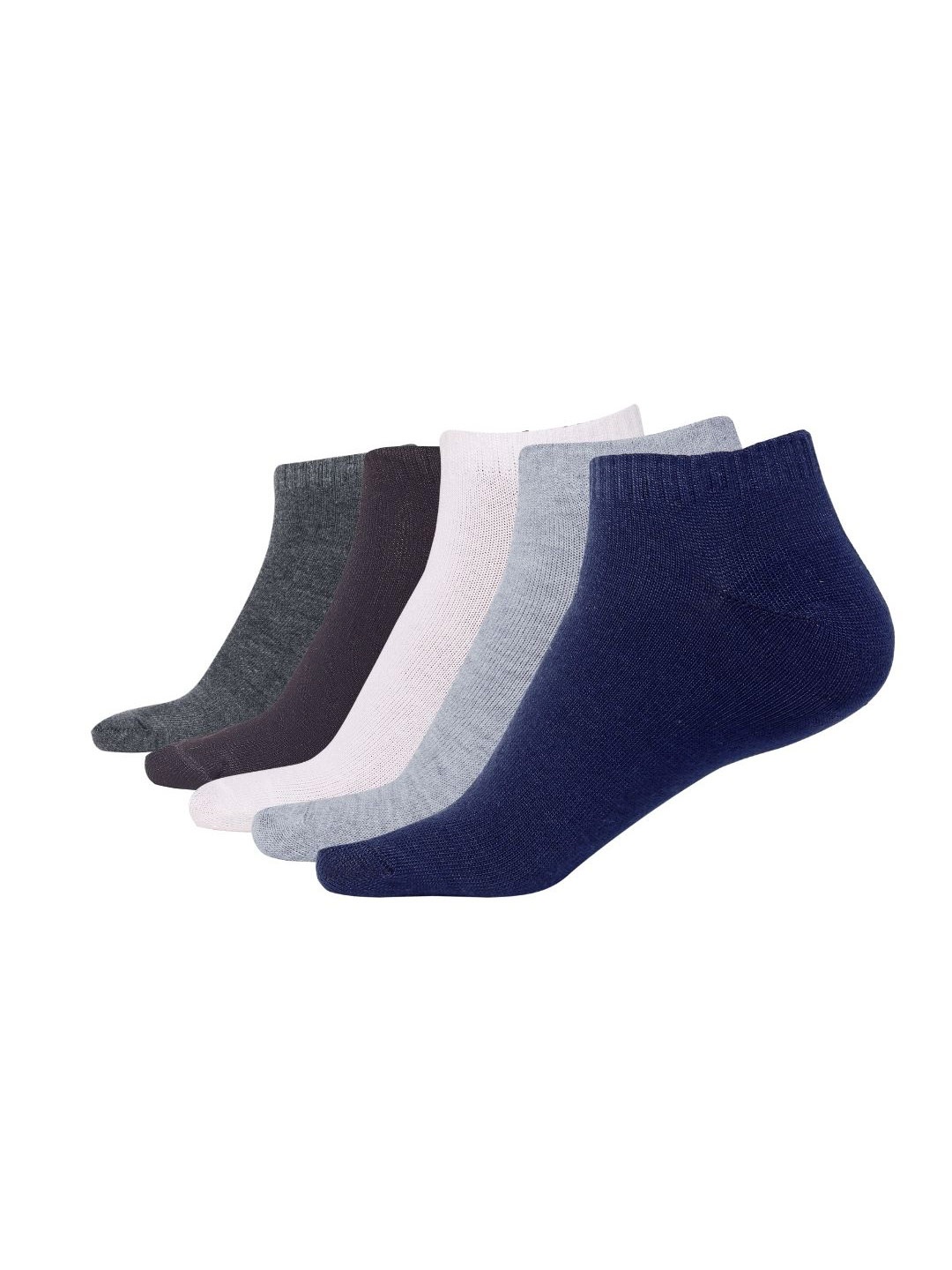 

PRASTHAN Men Pack Of 5 Ankle Length Sports Socks, Black