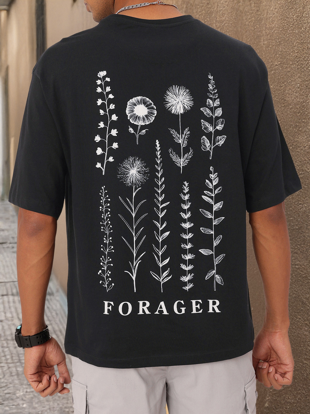 

Kook N Keech Urban Classic Printed Oversized Fit T-shirt, Black