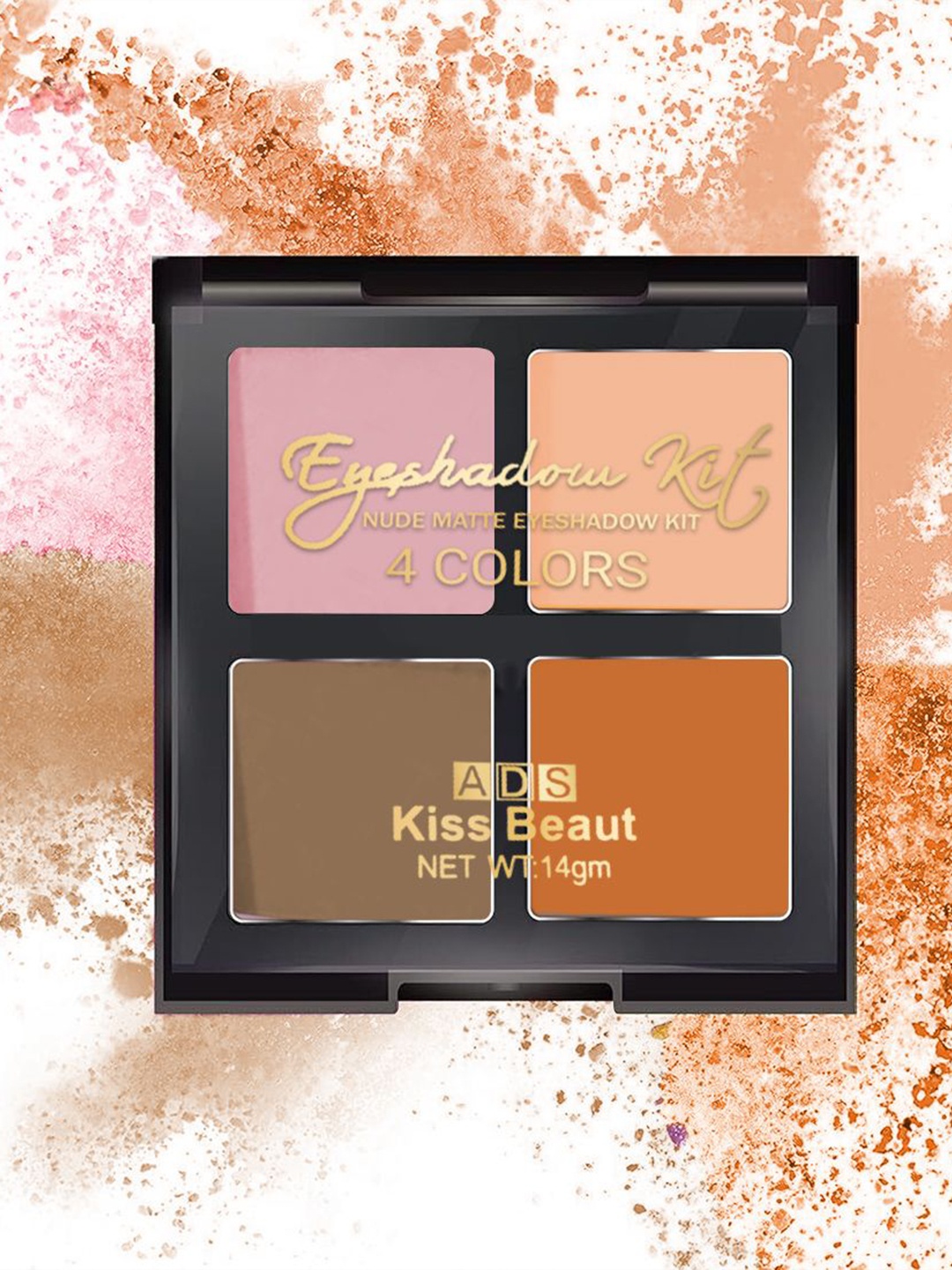 

A.D.S 4 Color Kiss Beaut Nude Matte Eyeshadow Palette With Vitamin E - 14 g -05, Pink
