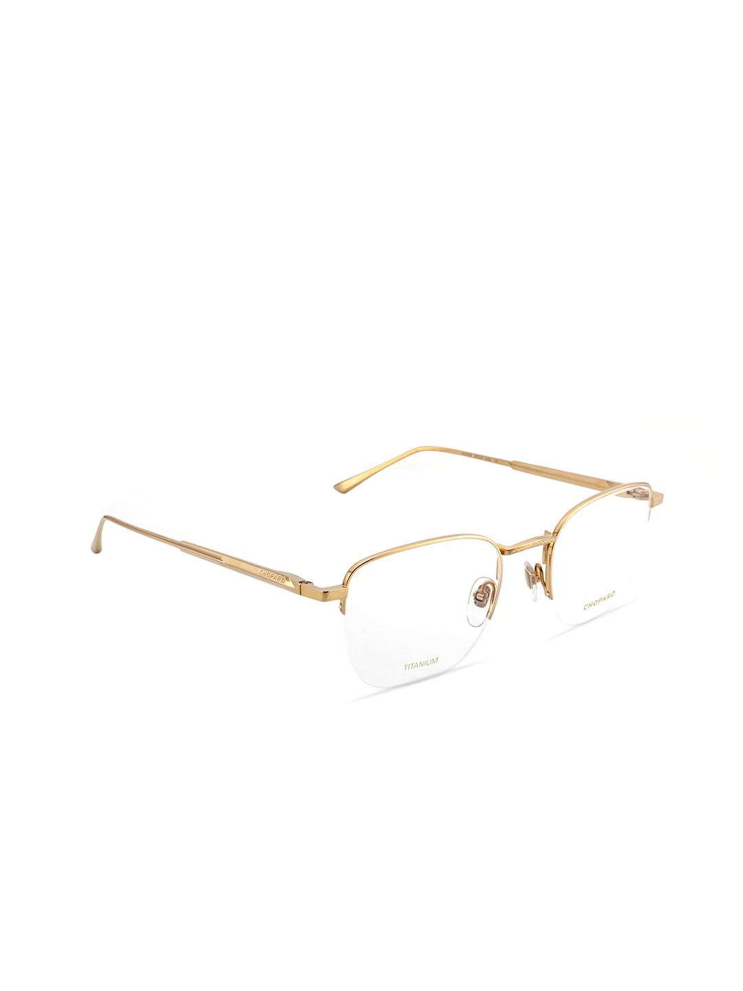 

Chopard Unisex Half Rim Square Frames, Gold