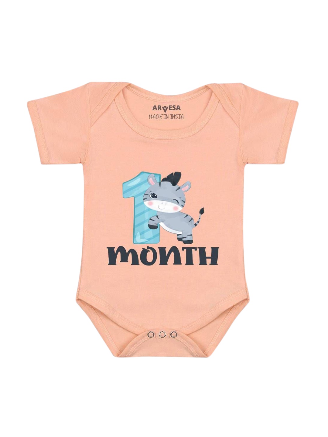 

Arvesa Infants Printed Bodysuit, Peach