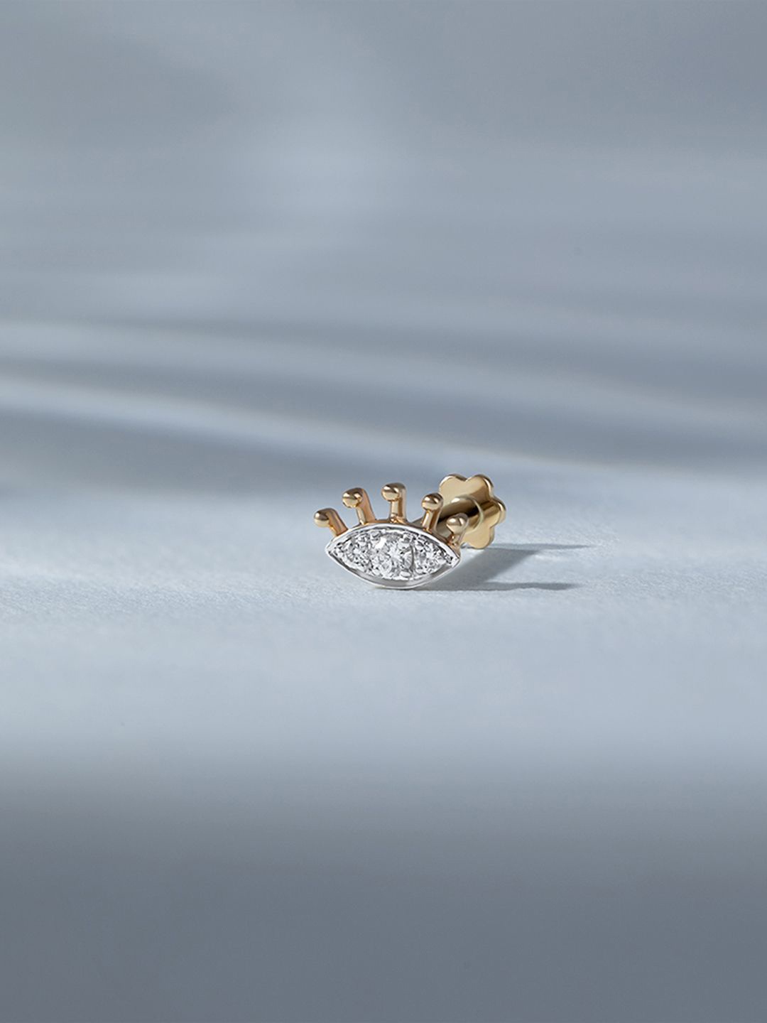 

Mia by Tanishq 14KT Nose Pin Diamond - 0.24 g, Yellow