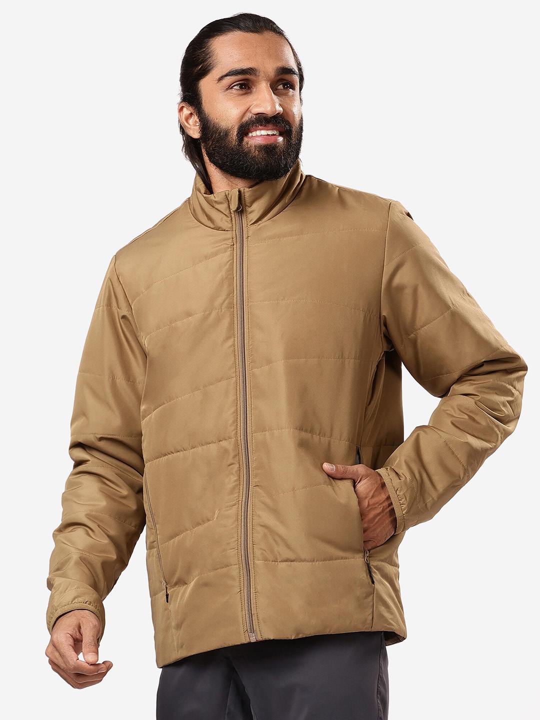 

FORCLAZ By Decathlon Men Lightweight Sporty Jacket, Brown