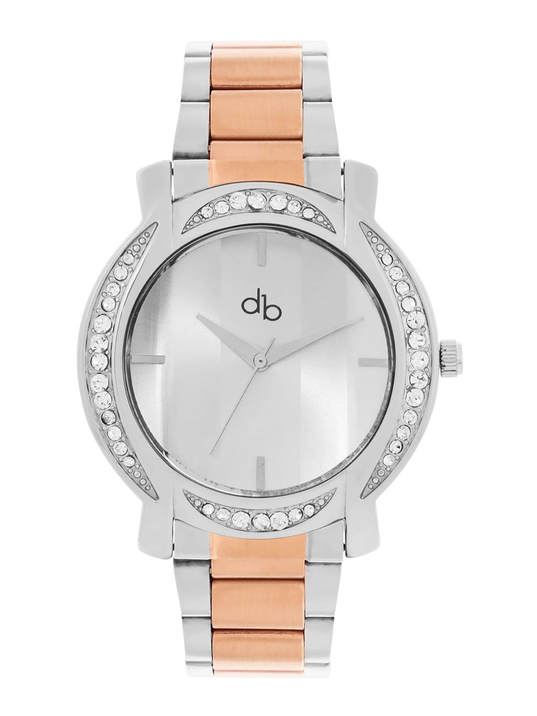 

DressBerry Women Brass Embellished Dial & Wrap Around Straps Analogue Watch DB-SS24-19C, Silver