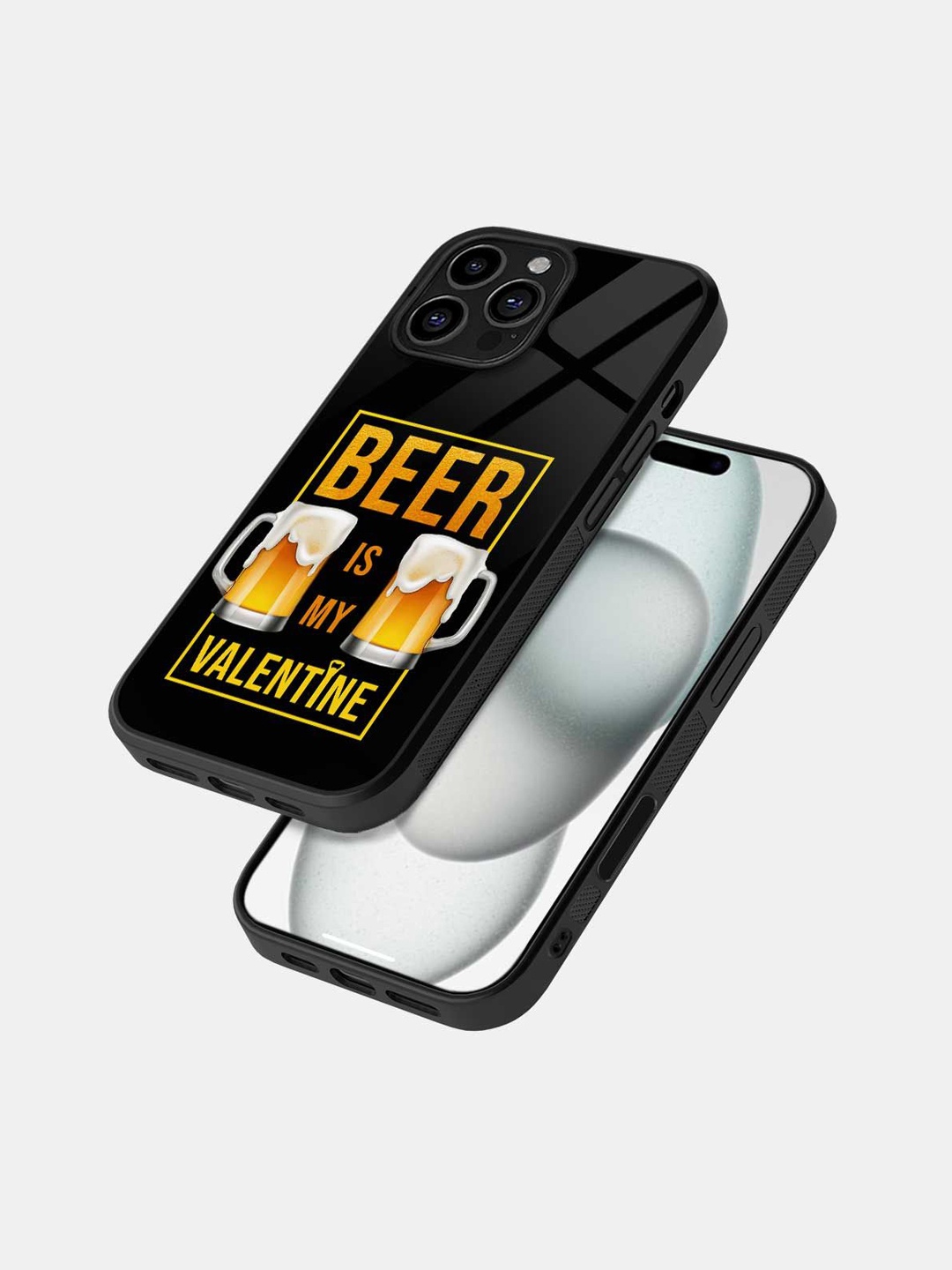 

macmerise Quirky Printed iPhone 16 Pro Max Bumper Case Mobile Accessories, Black