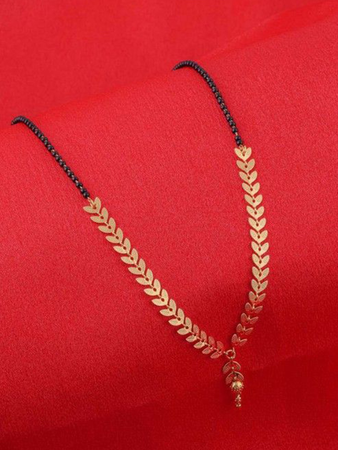 

Wynona Gold-Plated Artificial Beads Mangalsutra