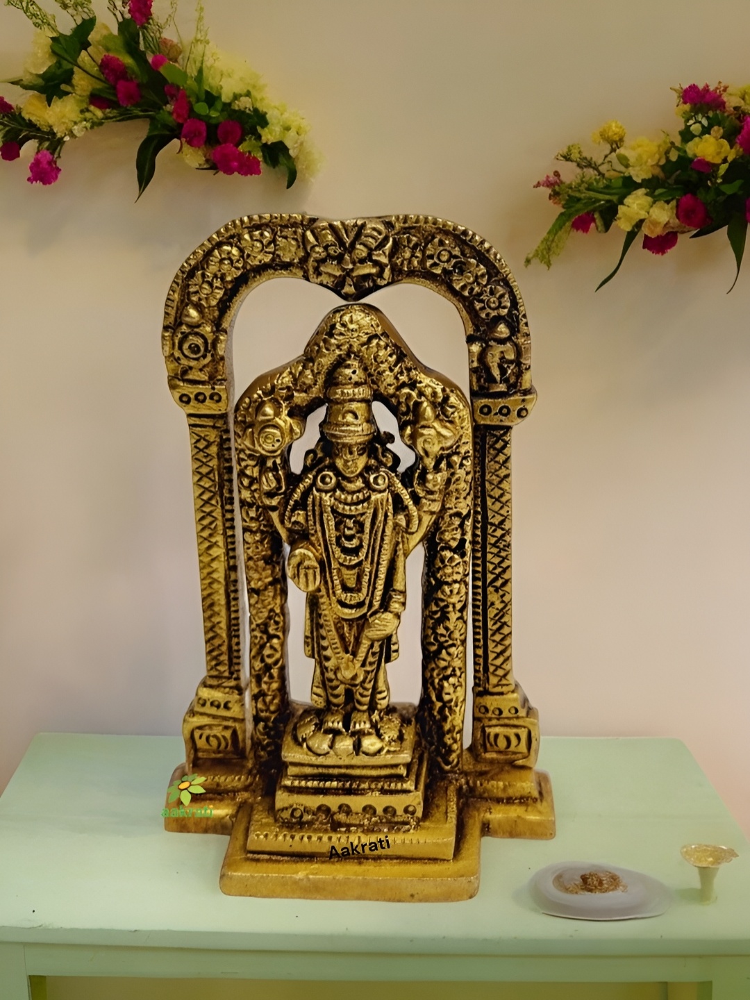 

Aakrati Yellow Religious Idol Showpiece