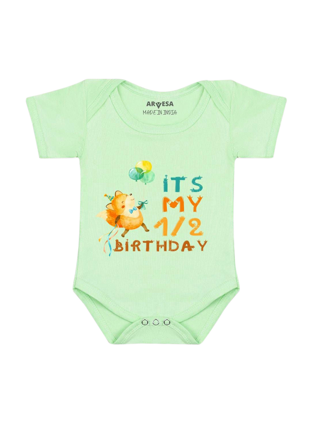 

Arvesa Infants Printed Bodysuit, Green