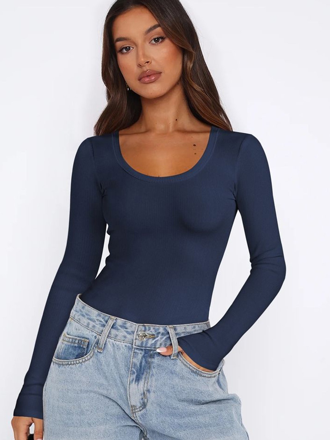 

LULU & SKY Top, Navy blue