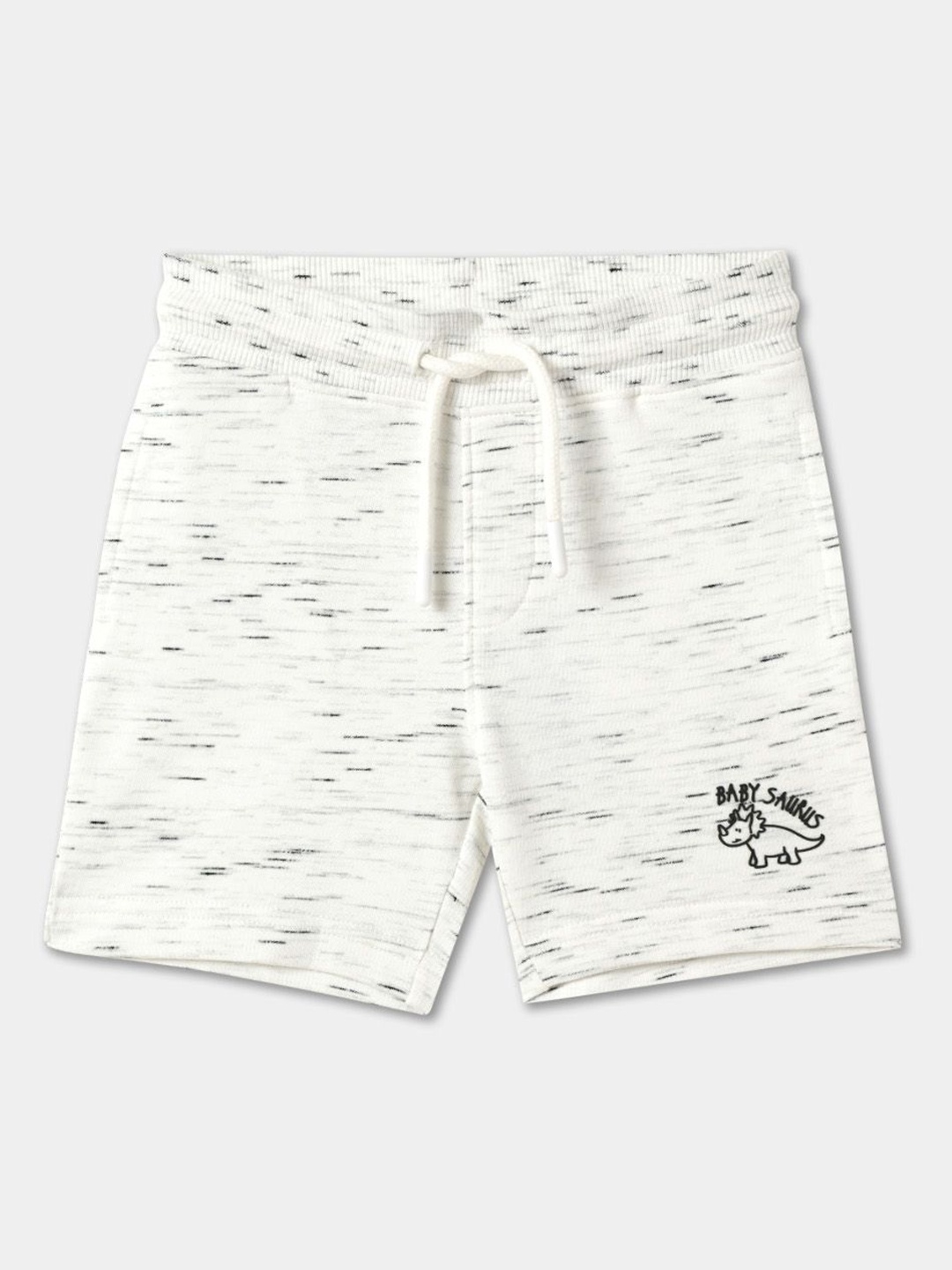 

R&B Boys Printed Shorts, White