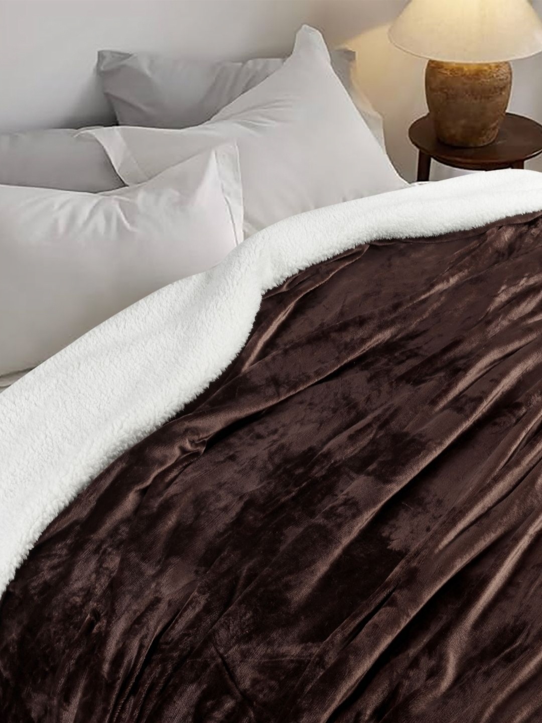 

HOMADORN Brown & White Mild Winter 500 GSM Double Bed Dohar