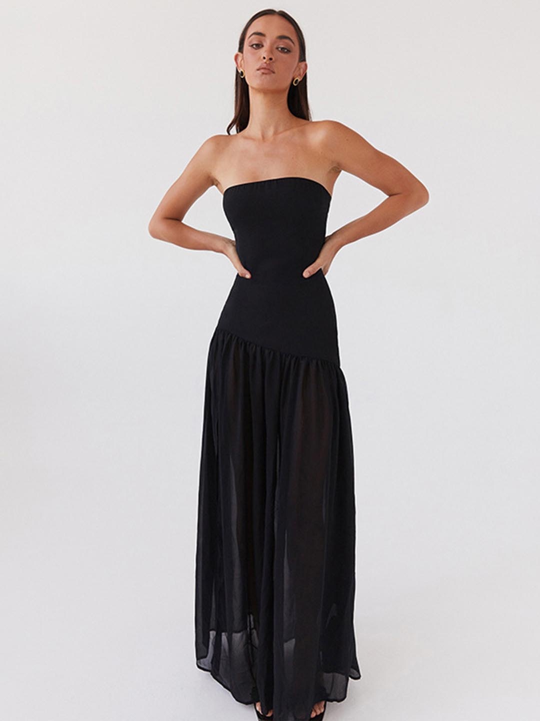 

MIAKEE Fit & Flare Midi Dress, Black
