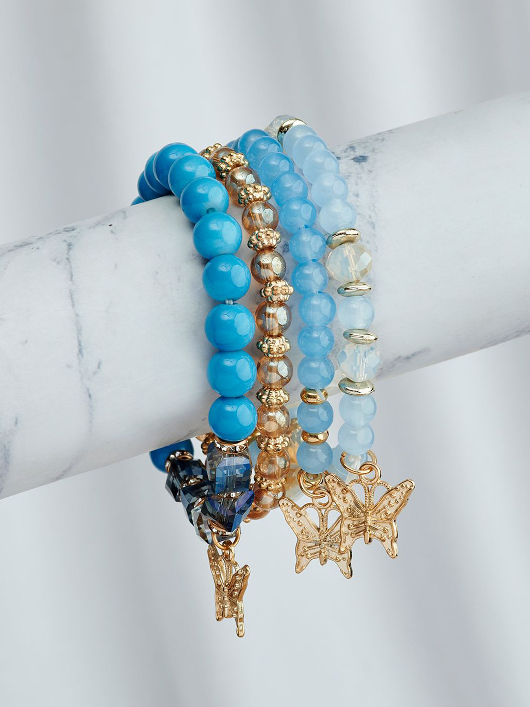 

JOKER & WITCH Women 4 Wraparound Bracelet, Gold